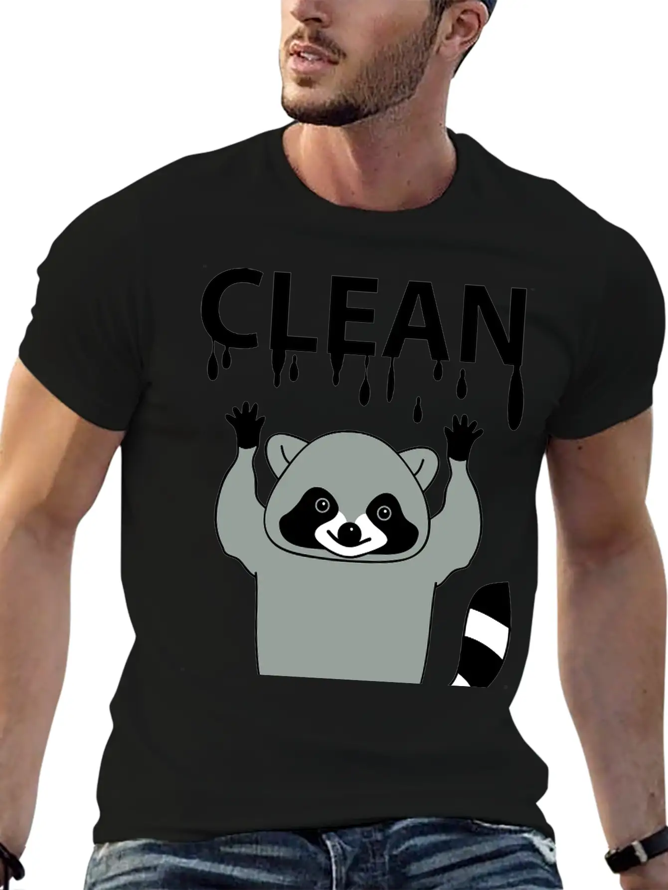 Clean Raccoon Soft Cotton Short Sleeve Tee ¨C Unisex Wardrobe Staple