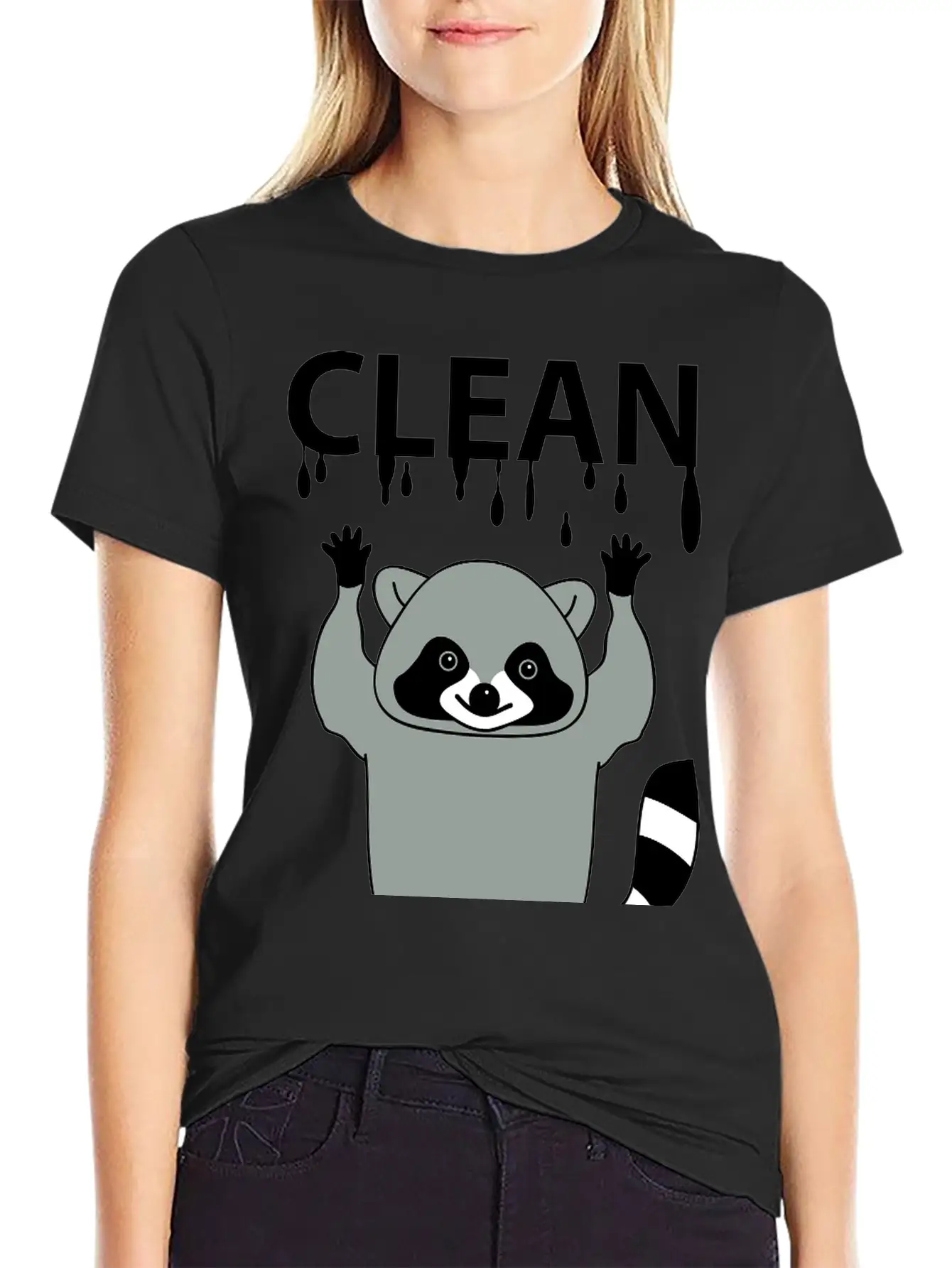 Clean Raccoon Soft Cotton Short Sleeve Tee ¨C Unisex Wardrobe Staple