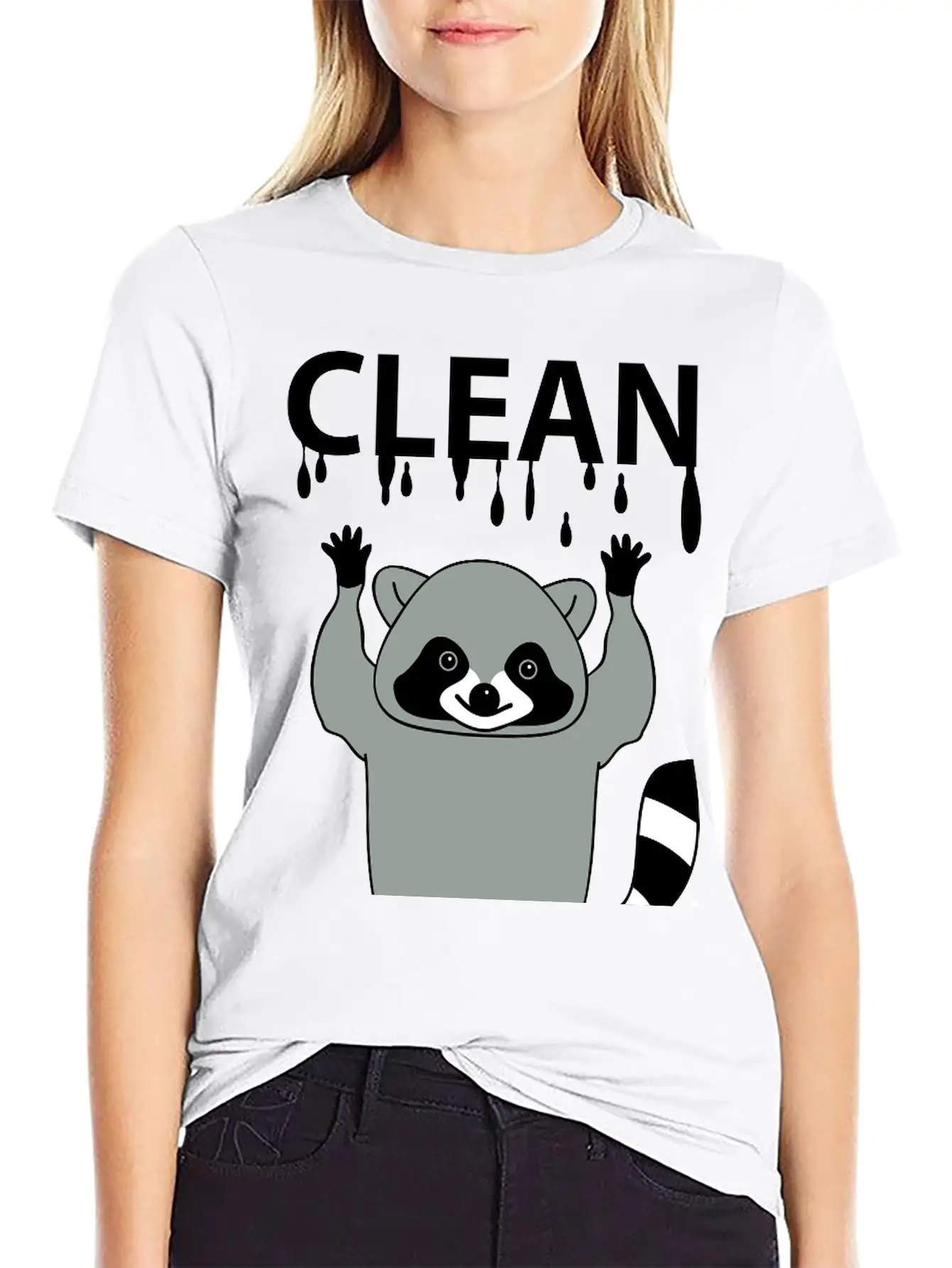 Clean Raccoon Soft Cotton Short Sleeve Tee ¨C Unisex Wardrobe Staple
