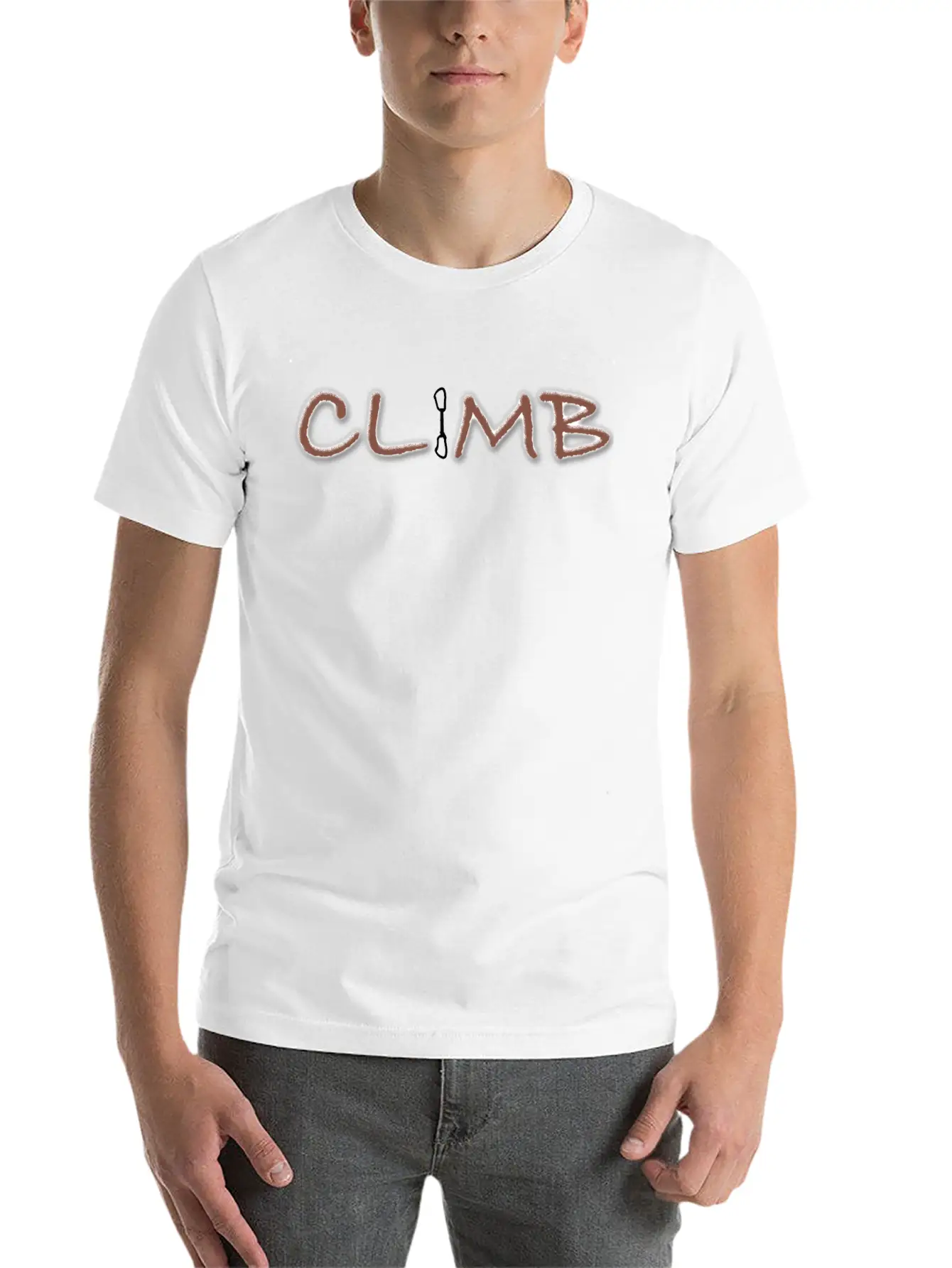 Climb Female And Male Climbing T-Shirt Essential Cotton Tee For Daily Outfits ¨C Unisex Style