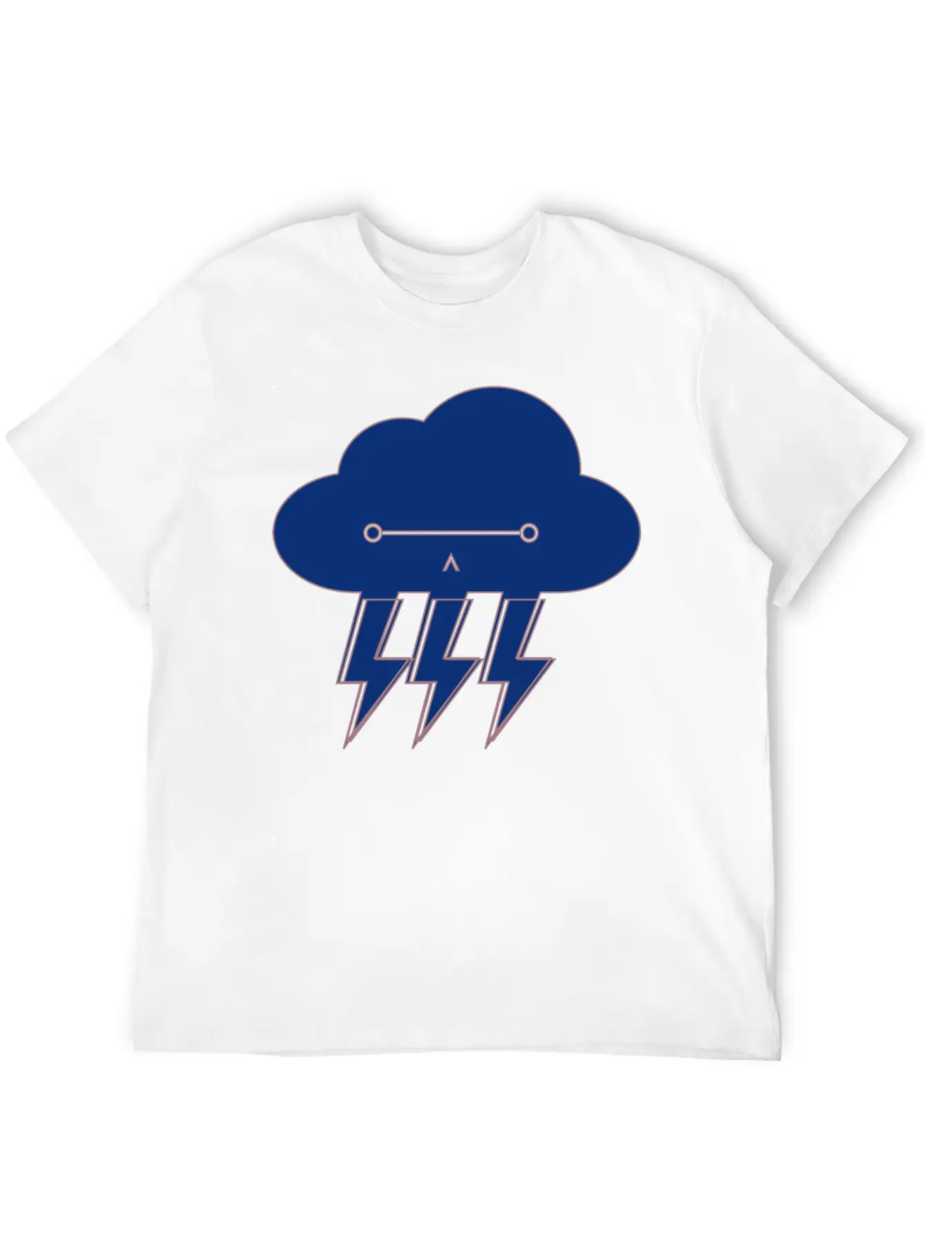 Cloud & Lightning | Glasses, Nerdy Basic Graphic T-Shirt ¨C Daily Comfort In Soft Cotton