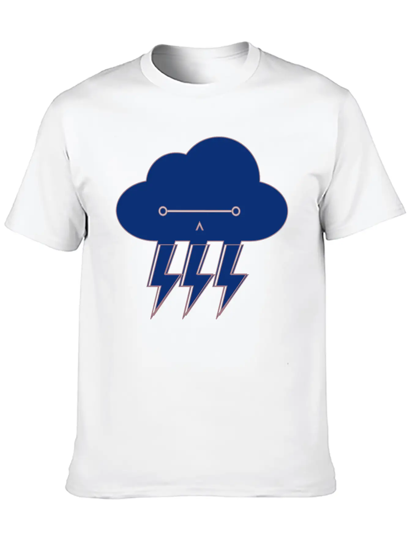 Cloud & Lightning | Glasses, Nerdy Basic Graphic T-Shirt ¨C Daily Comfort In Soft Cotton