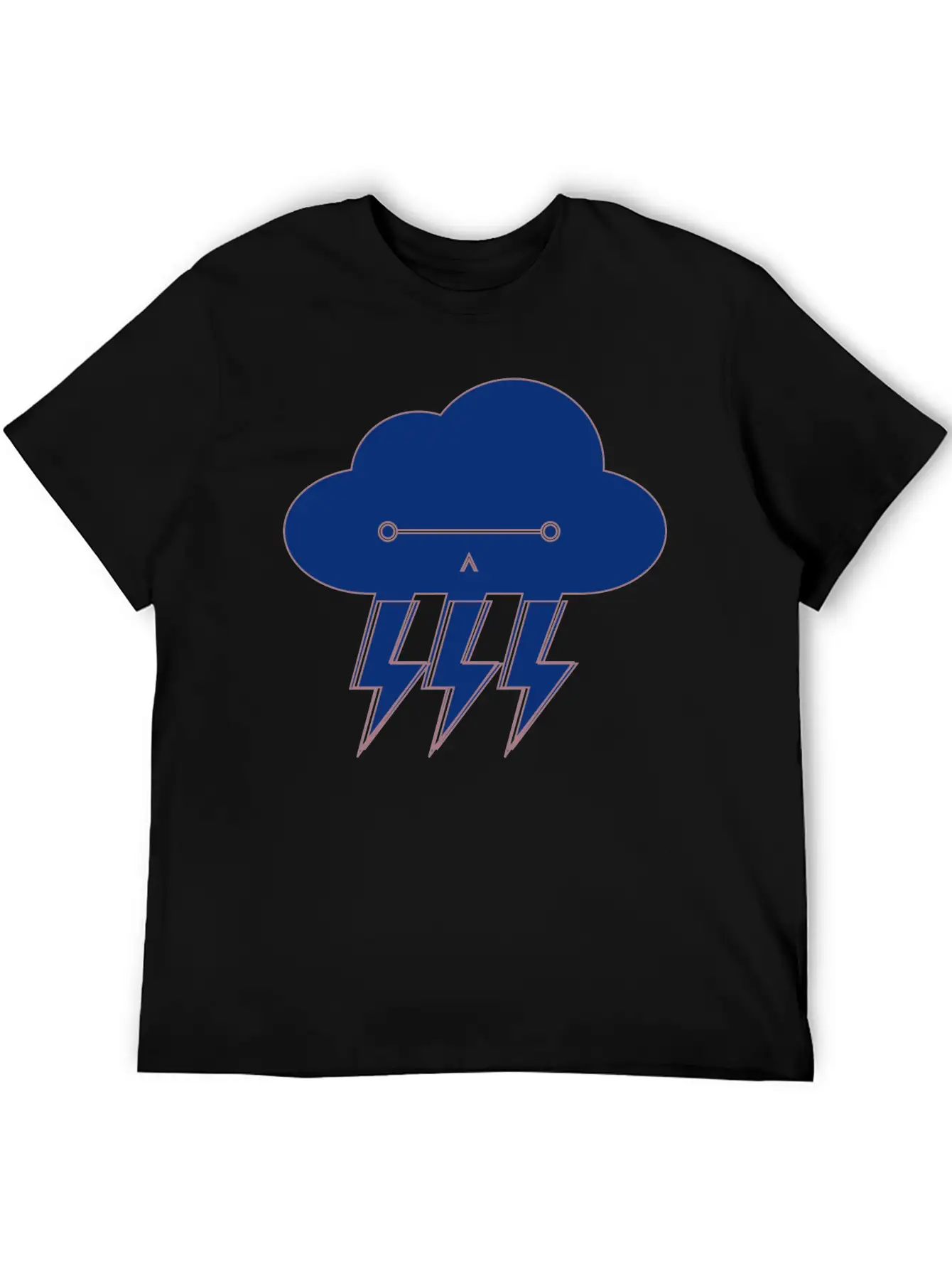 Cloud & Lightning | Glasses, Nerdy Basic Graphic T-Shirt ¨C Daily Comfort In Soft Cotton