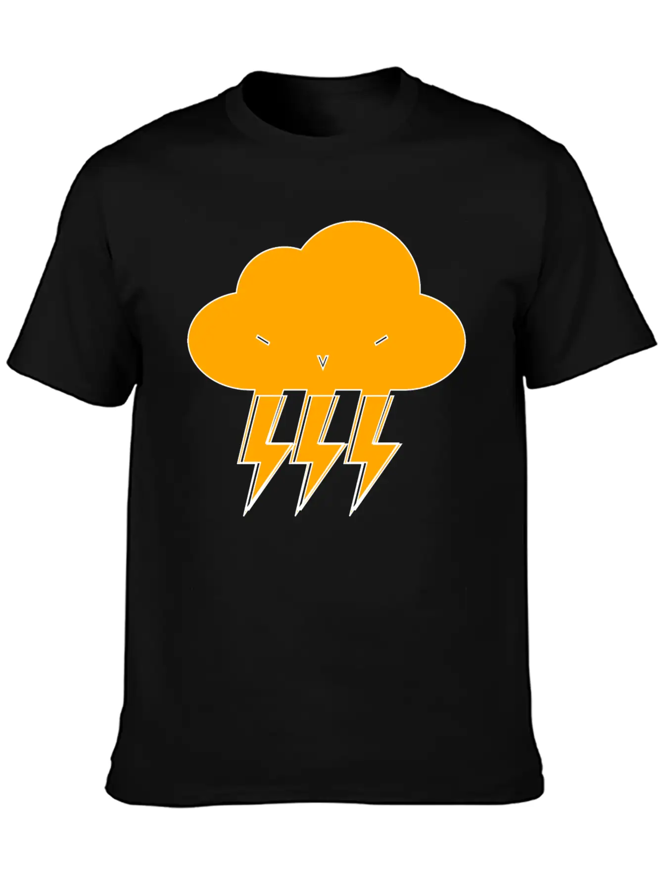 Cloud & Lightning | Hehe Essential Cotton Tee For Daily Outfits ¨C Unisex Style