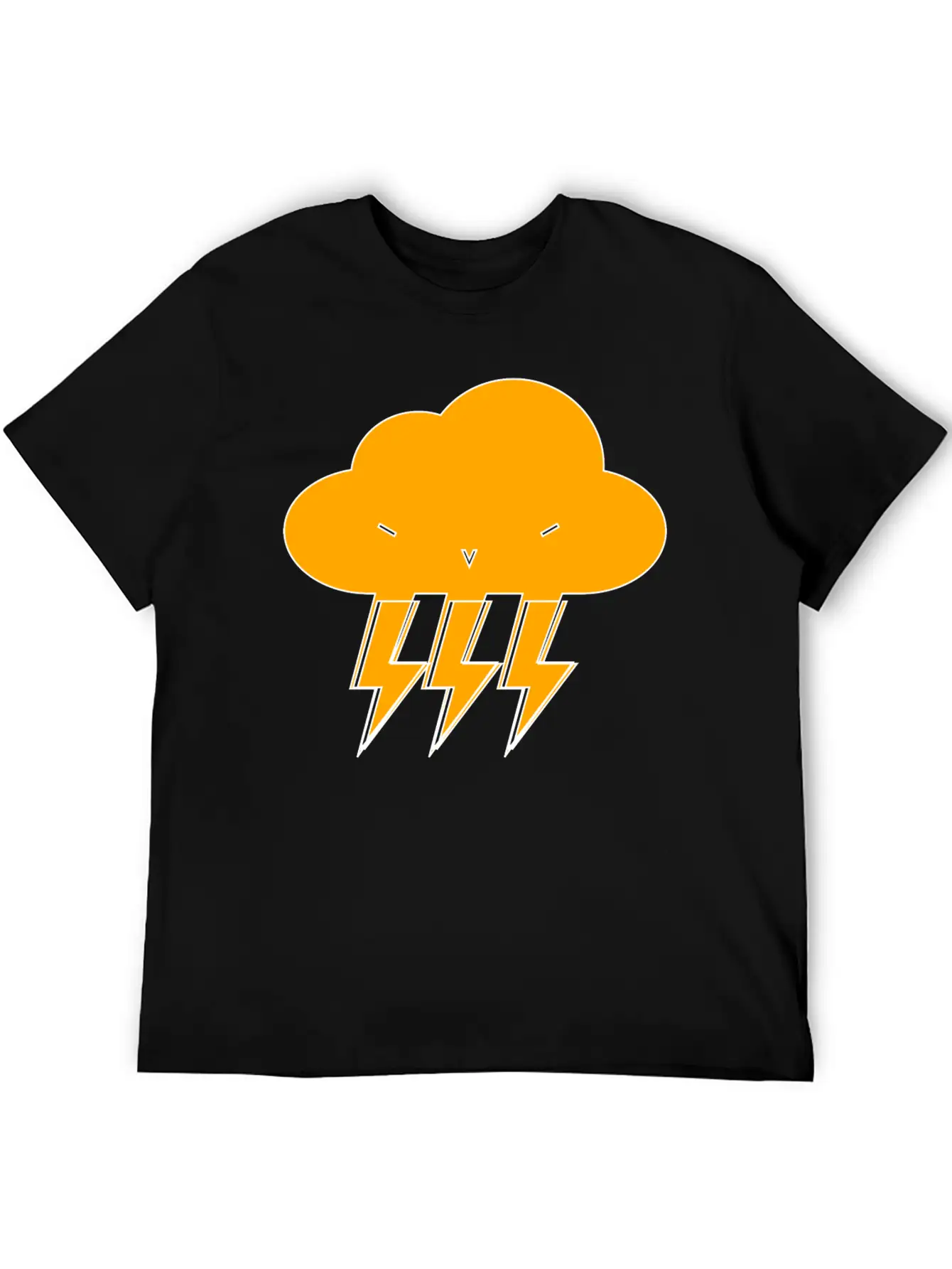 Cloud & Lightning | Hehe Essential Cotton Tee For Daily Outfits ¨C Unisex Style
