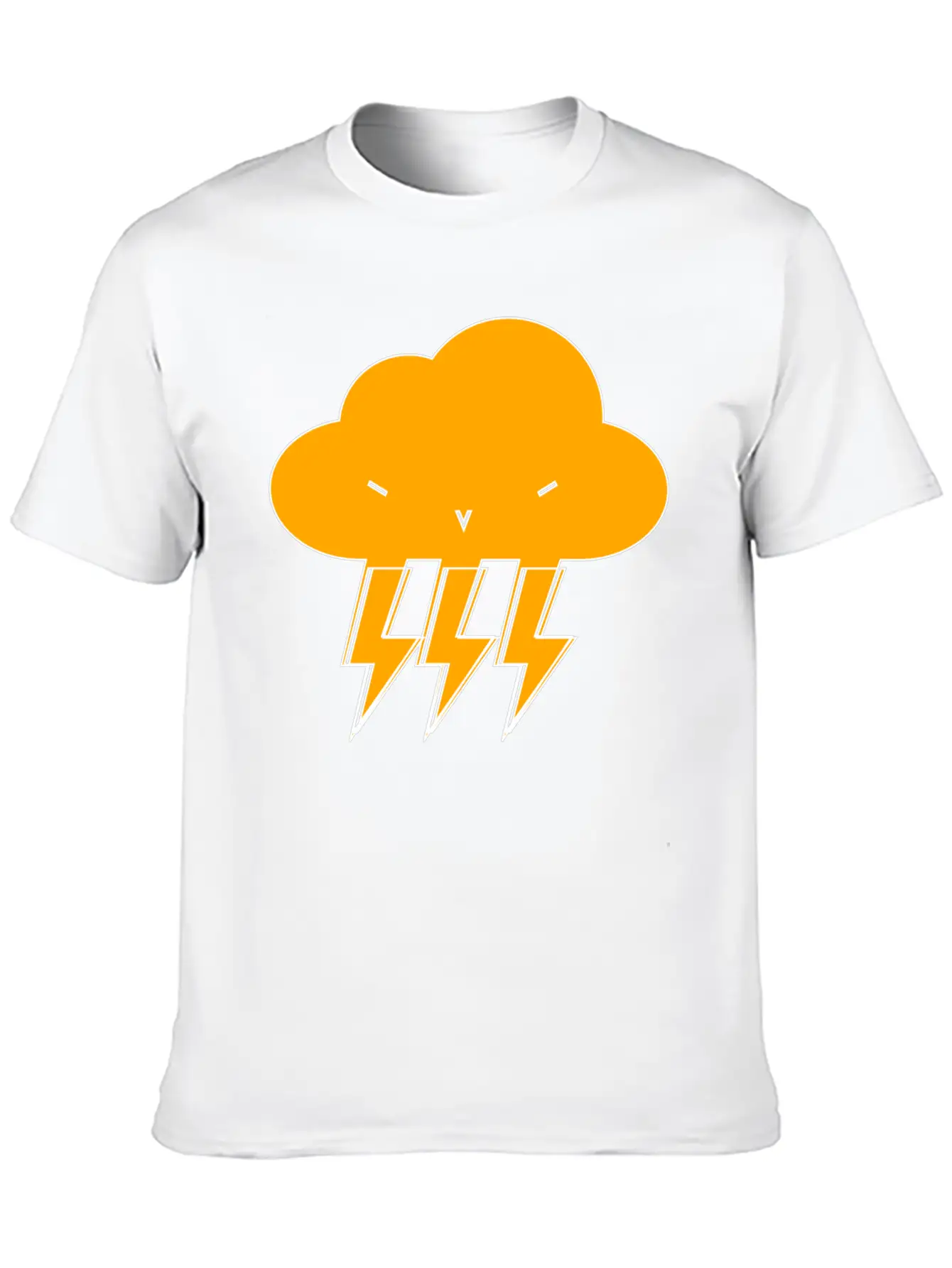 Cloud & Lightning | Hehe Essential Cotton Tee For Daily Outfits ¨C Unisex Style