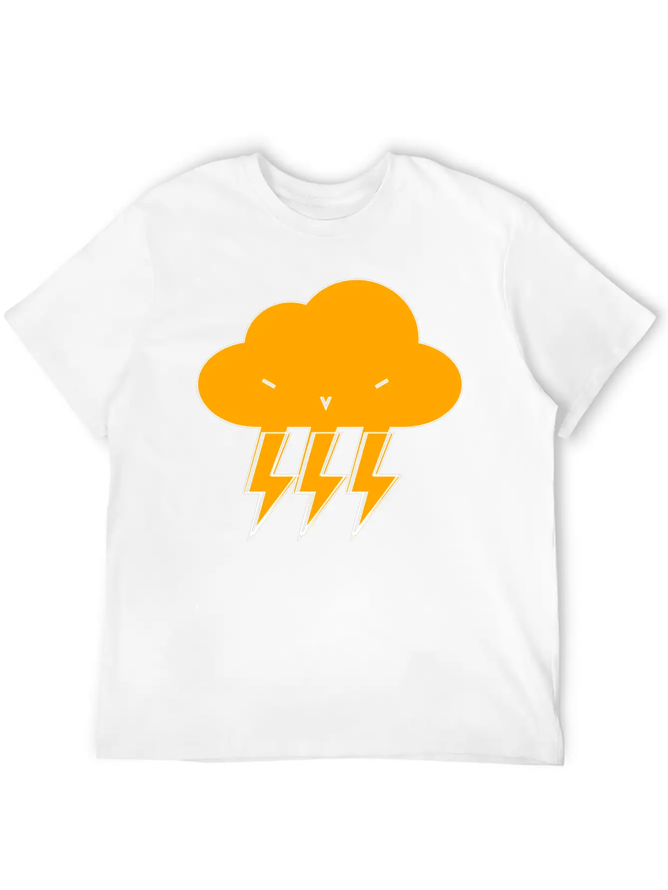 Cloud & Lightning | Hehe Essential Cotton Tee For Daily Outfits ¨C Unisex Style