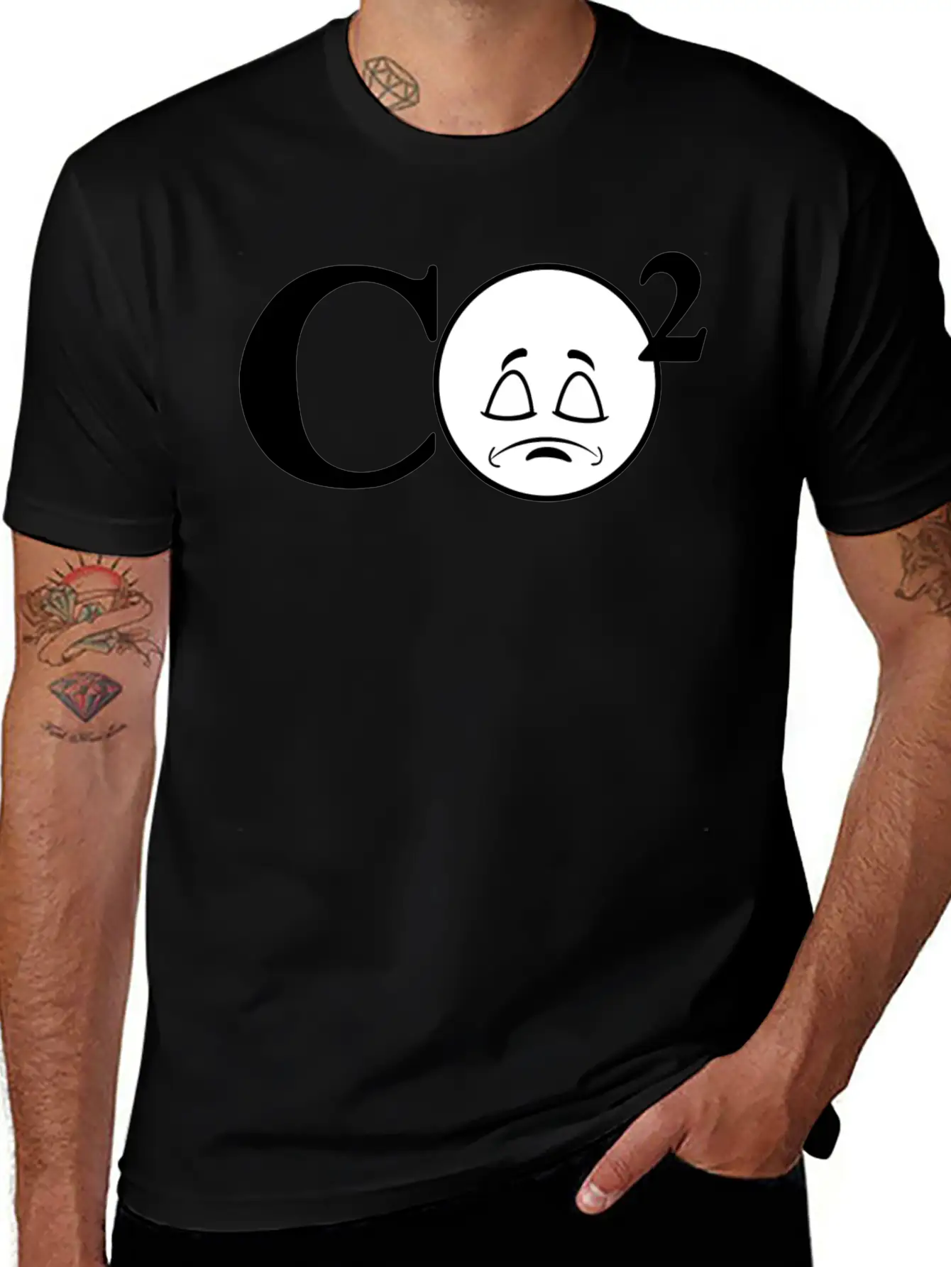 CO2 Climate Change Basic Graphic T-Shirt ¨C Daily Comfort In Soft Cotton