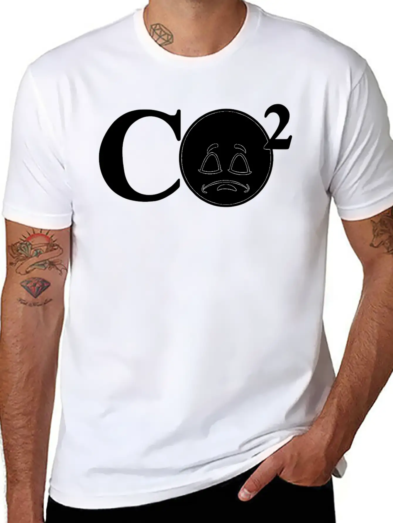 CO2 Climate Change Basic Graphic T-Shirt ¨C Daily Comfort In Soft Cotton