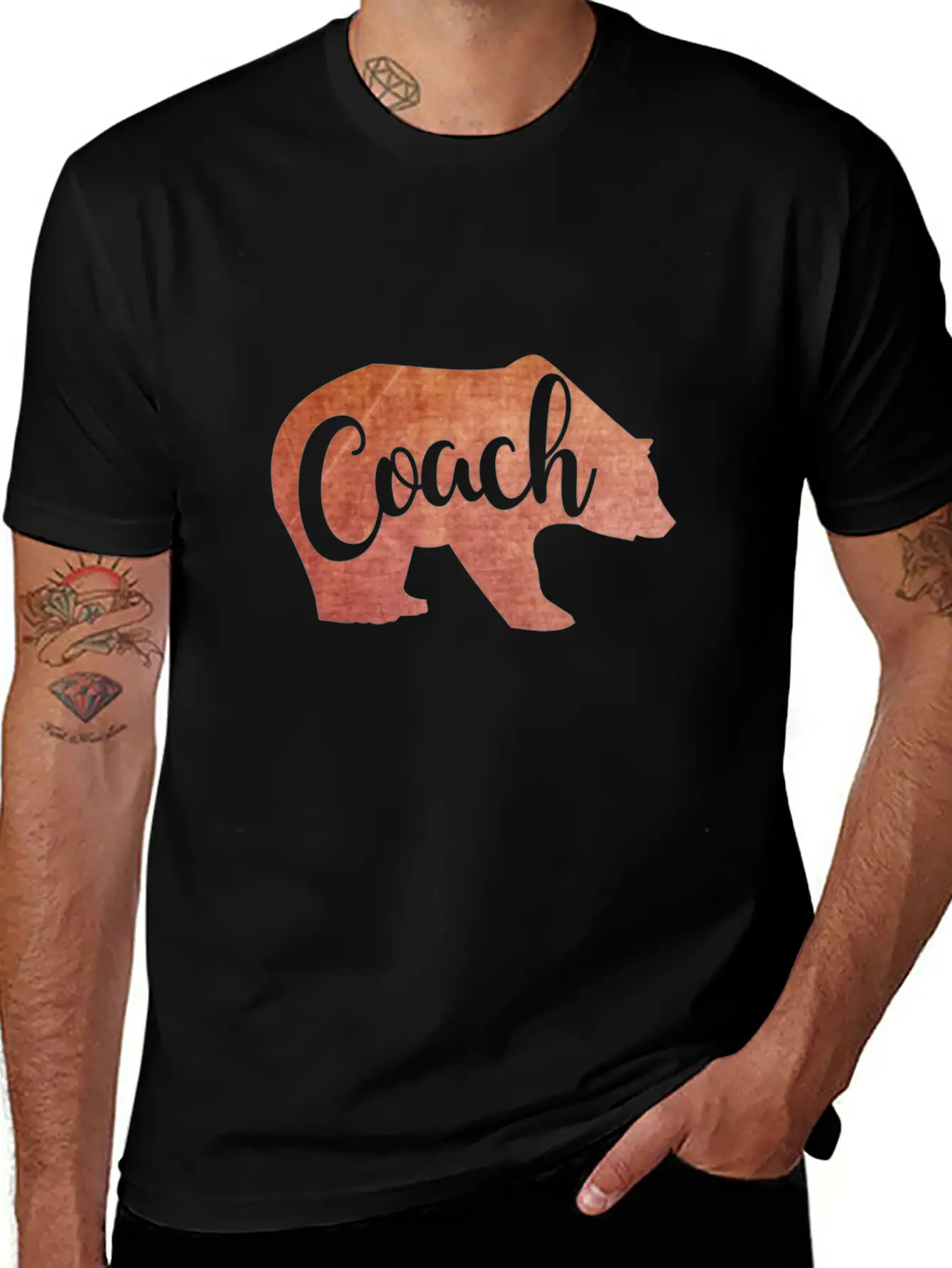 Coach In Bear Shape Soft Cotton Short Sleeve Tee ¨C Unisex Wardrobe Staple