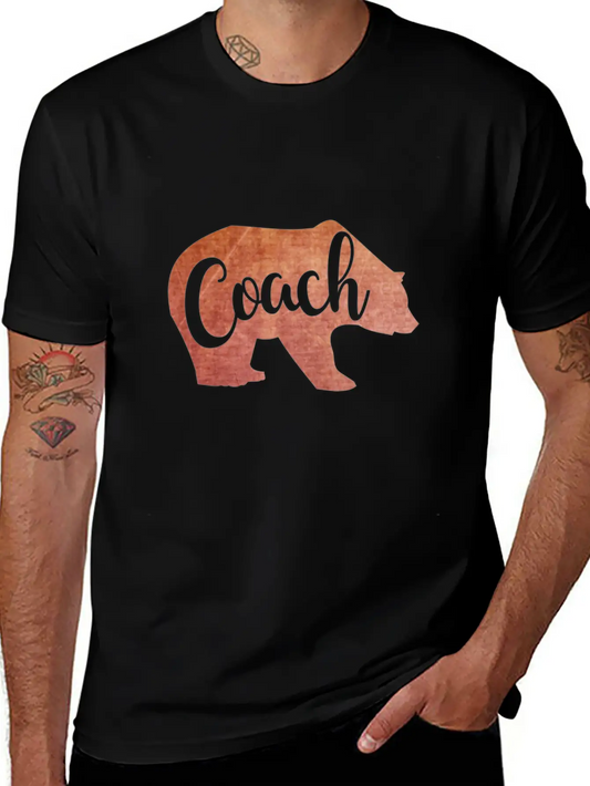 Coach In Bear Shape Soft Cotton Short Sleeve Tee ¨C Unisex Wardrobe Staple