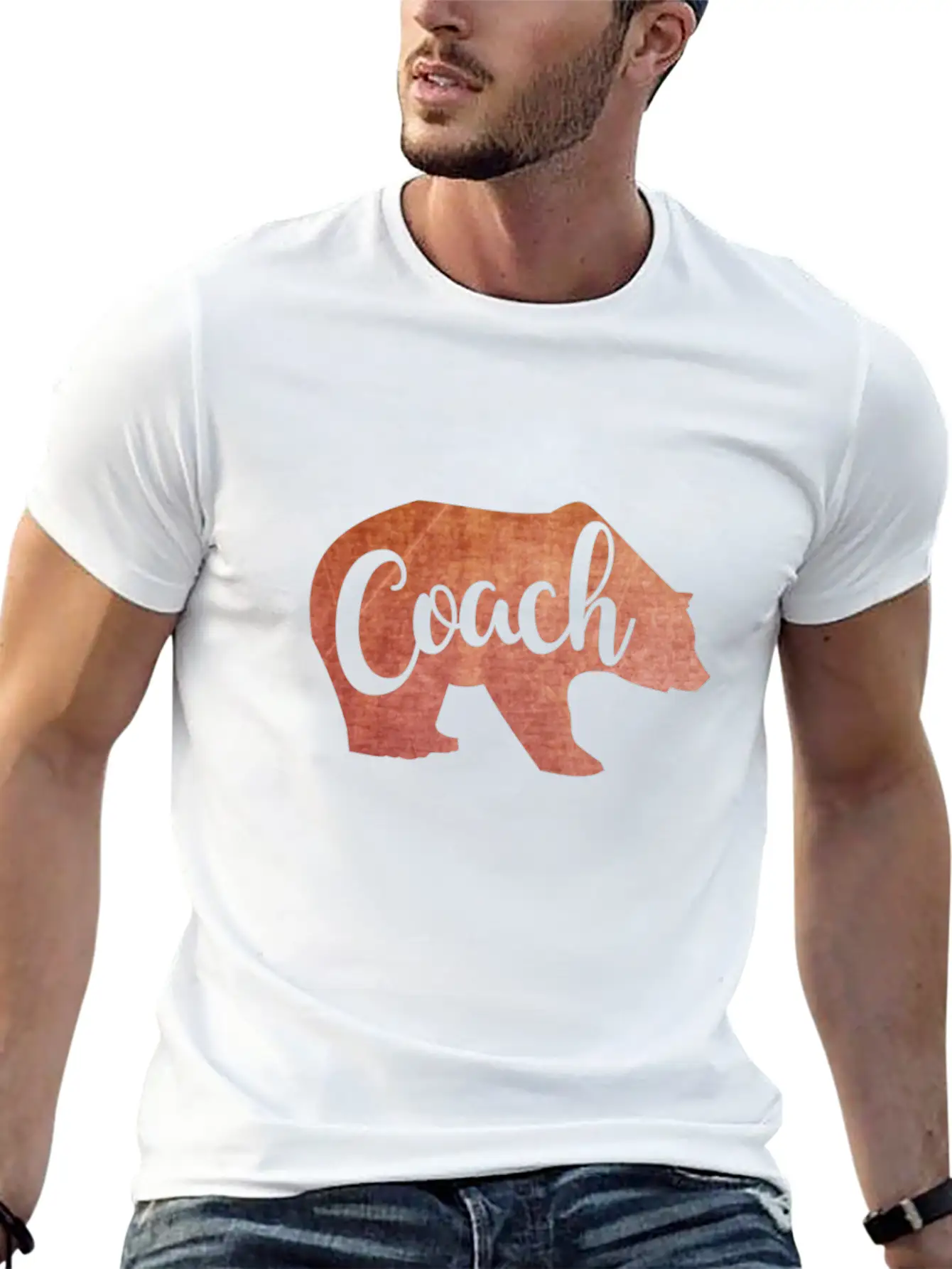 Coach In Bear Shape Soft Cotton Short Sleeve Tee ¨C Unisex Wardrobe Staple