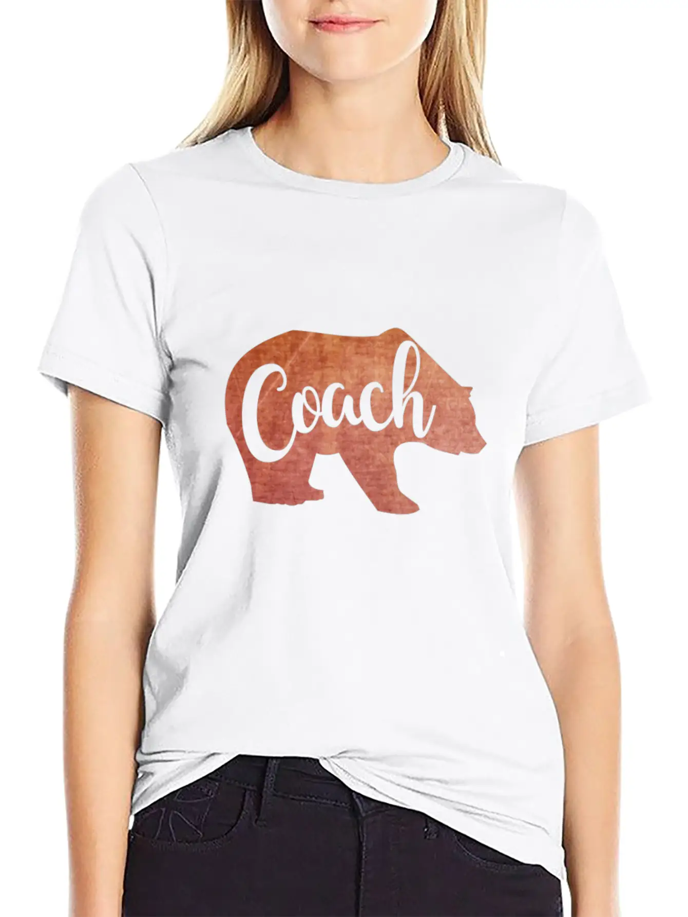Coach In Bear Shape Soft Cotton Short Sleeve Tee ¨C Unisex Wardrobe Staple