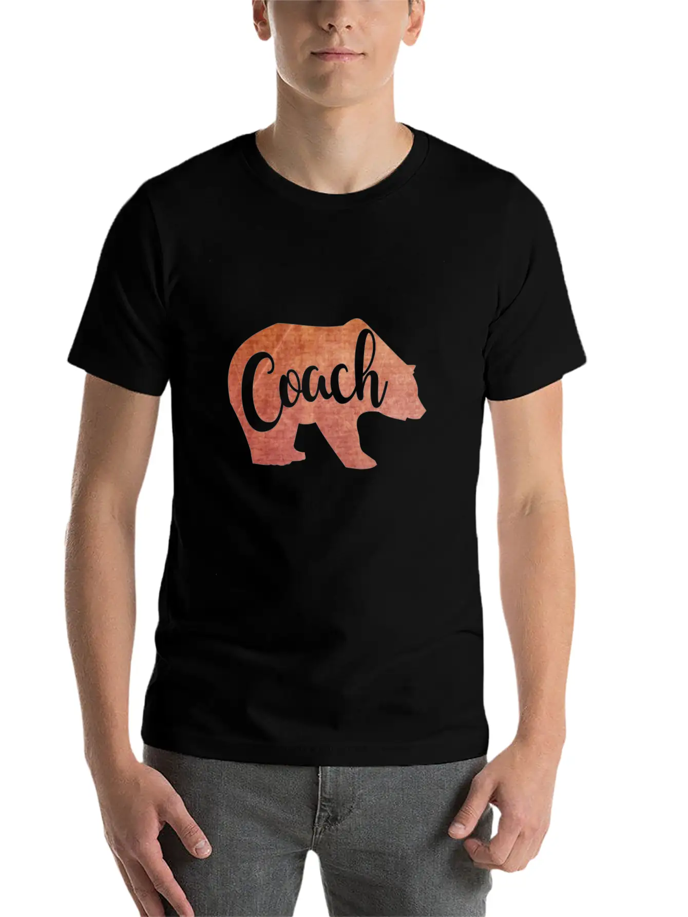 Coach In Bear Shape Soft Cotton Short Sleeve Tee ¨C Unisex Wardrobe Staple