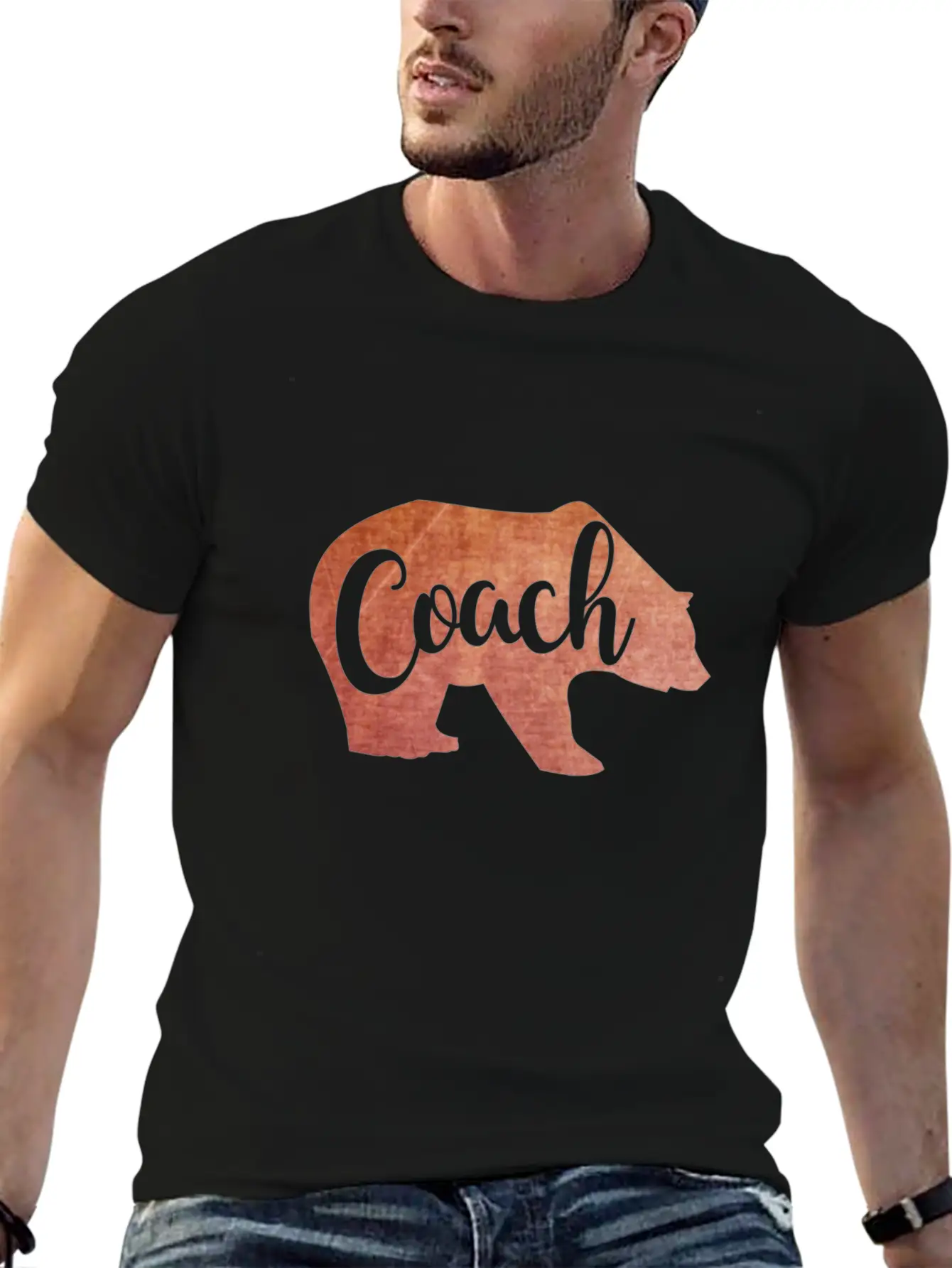 Coach In Bear Shape Soft Cotton Short Sleeve Tee ¨C Unisex Wardrobe Staple