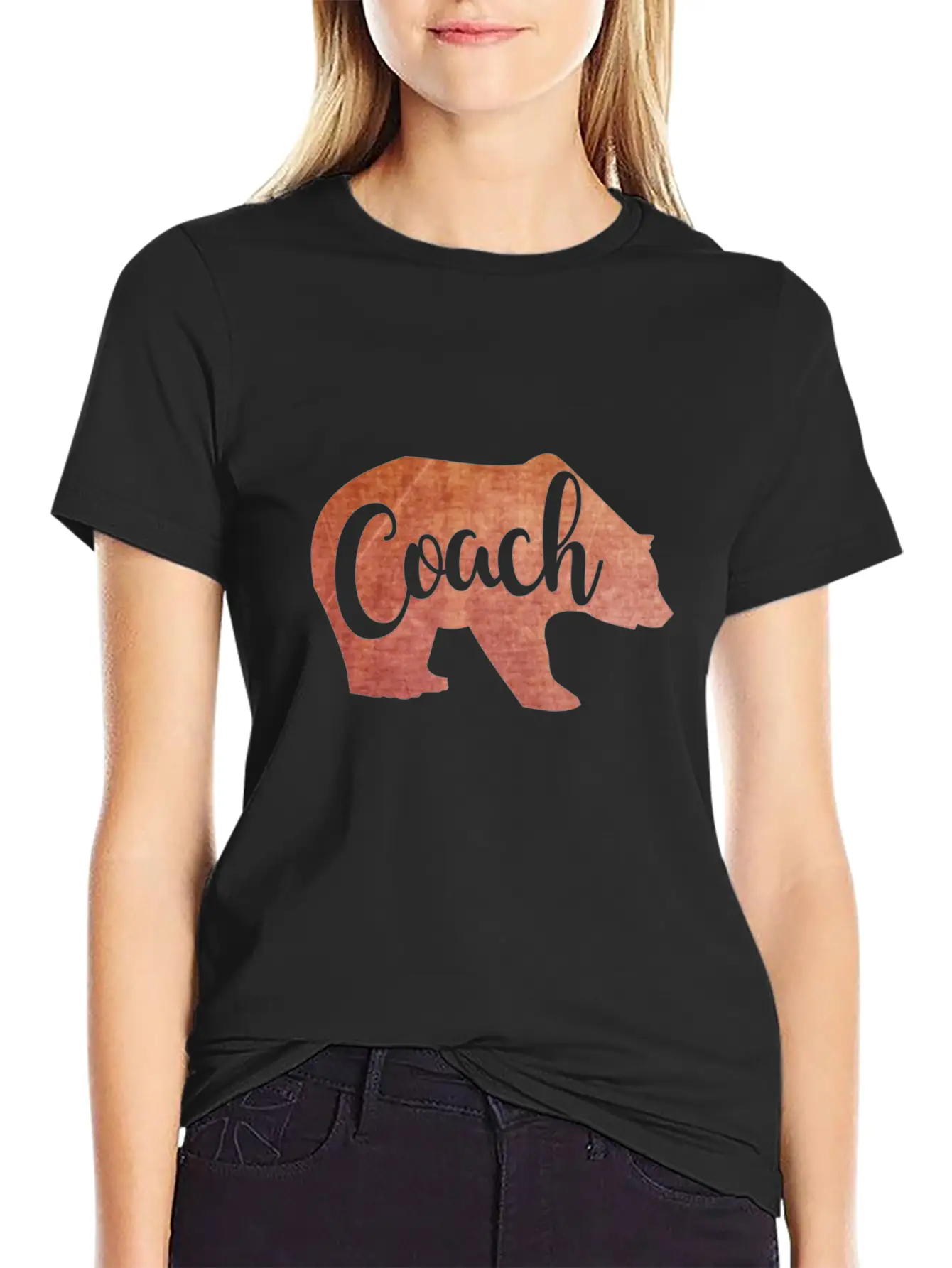 Coach In Bear Shape Soft Cotton Short Sleeve Tee ¨C Unisex Wardrobe Staple