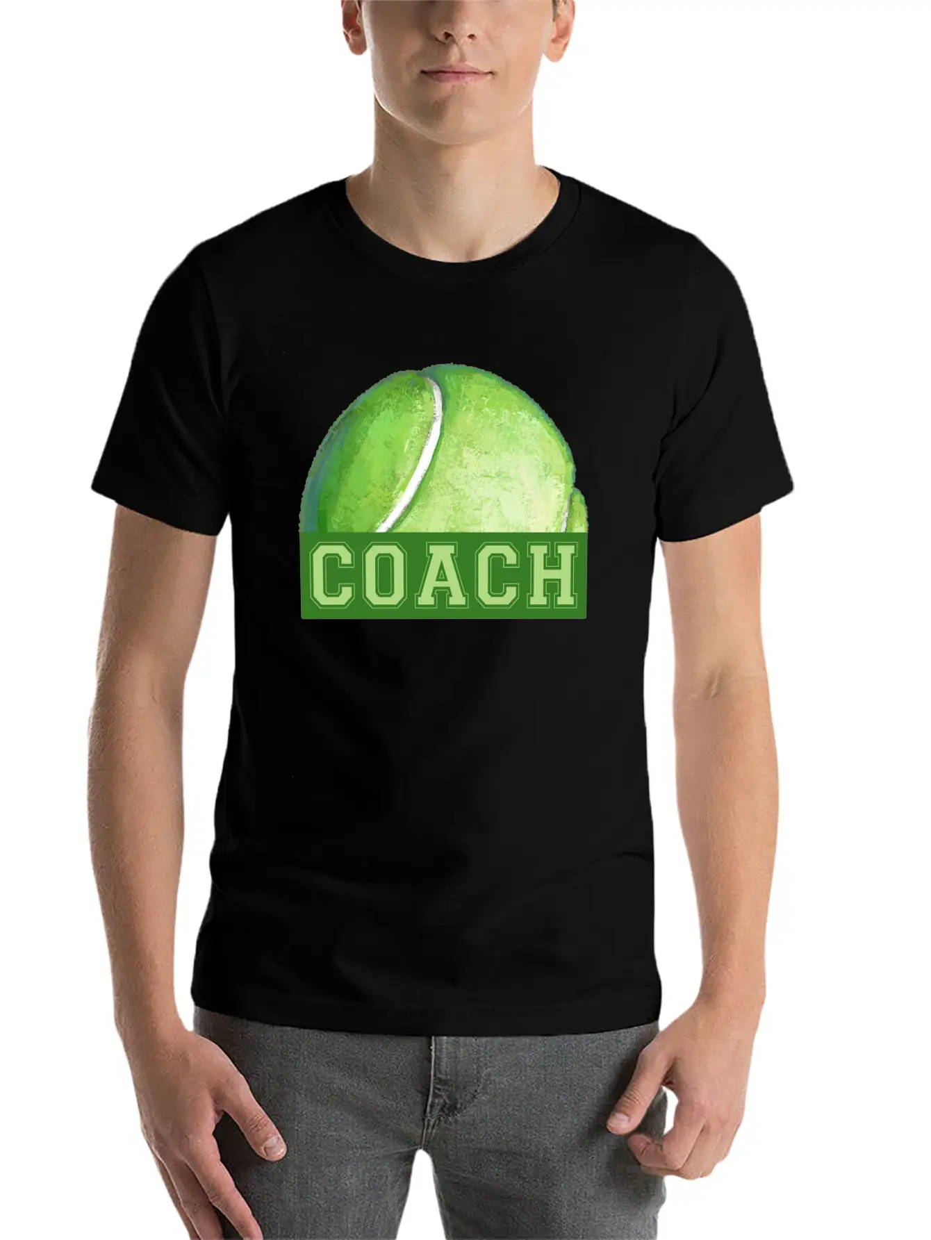 Coach Tennis Ball Art Soft Cotton Short Sleeve Tee ¨C Unisex Wardrobe Staple