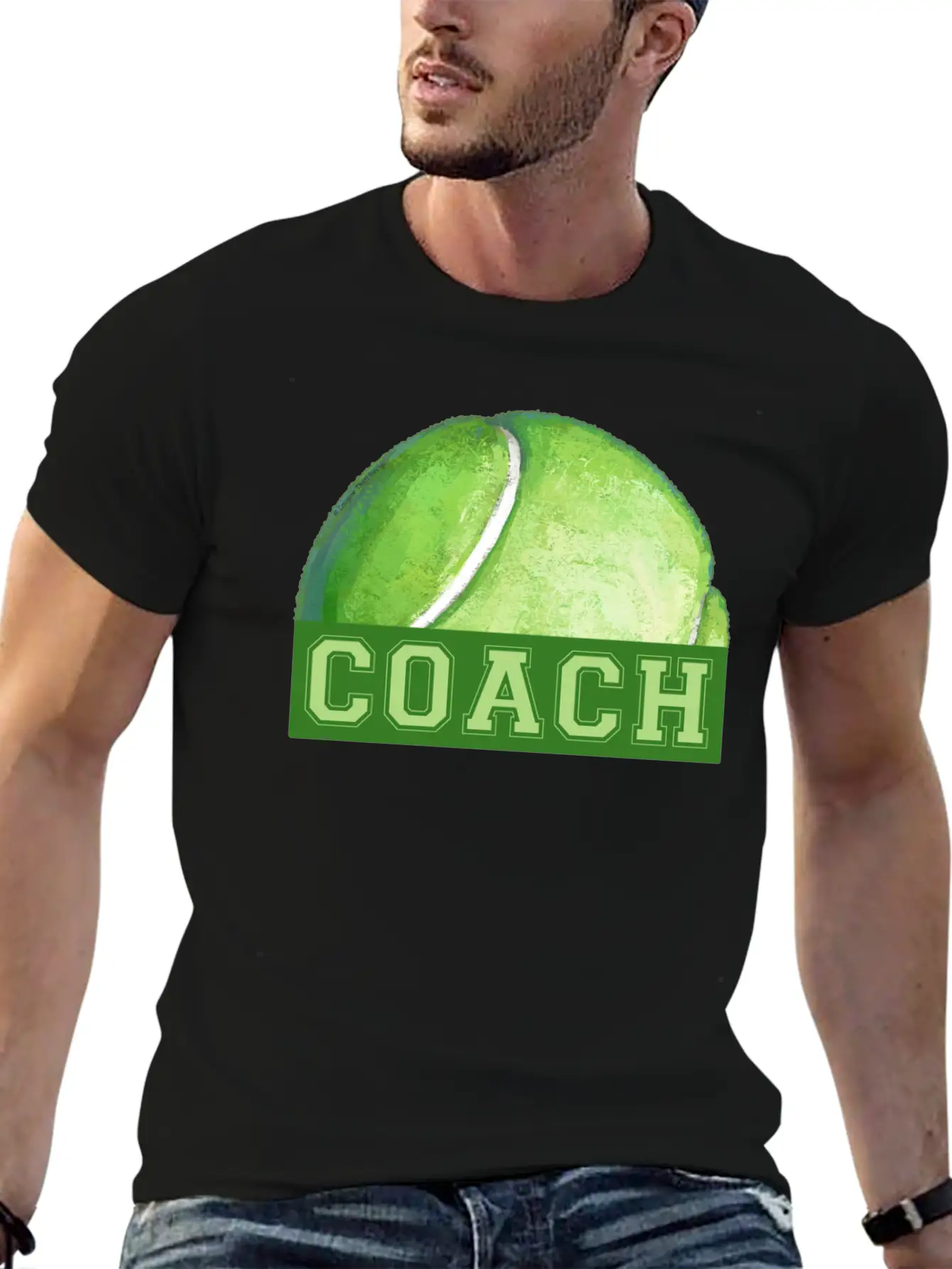Coach Tennis Ball Art Soft Cotton Short Sleeve Tee ¨C Unisex Wardrobe Staple