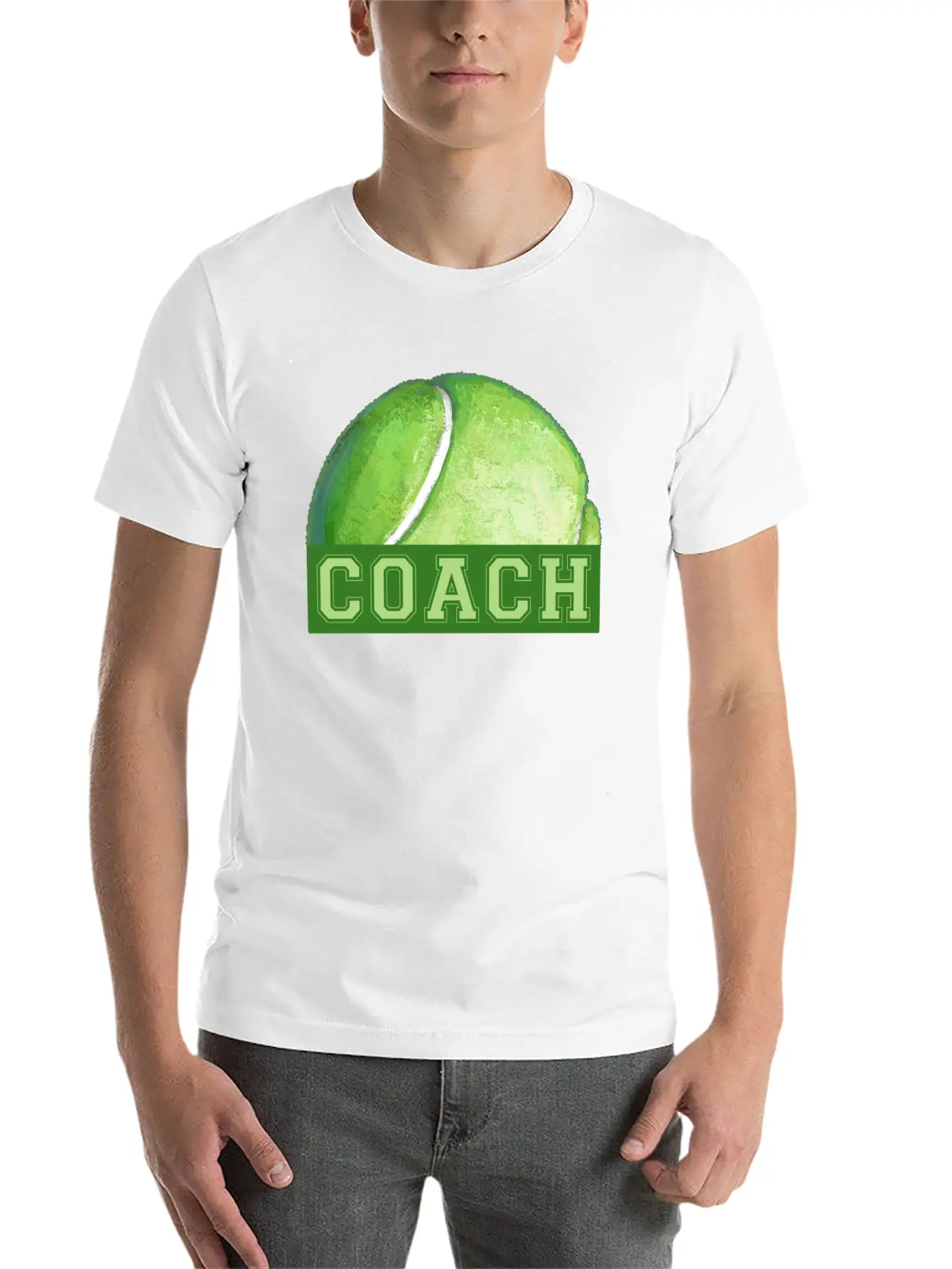 Coach Tennis Ball Art Soft Cotton Short Sleeve Tee ¨C Unisex Wardrobe Staple