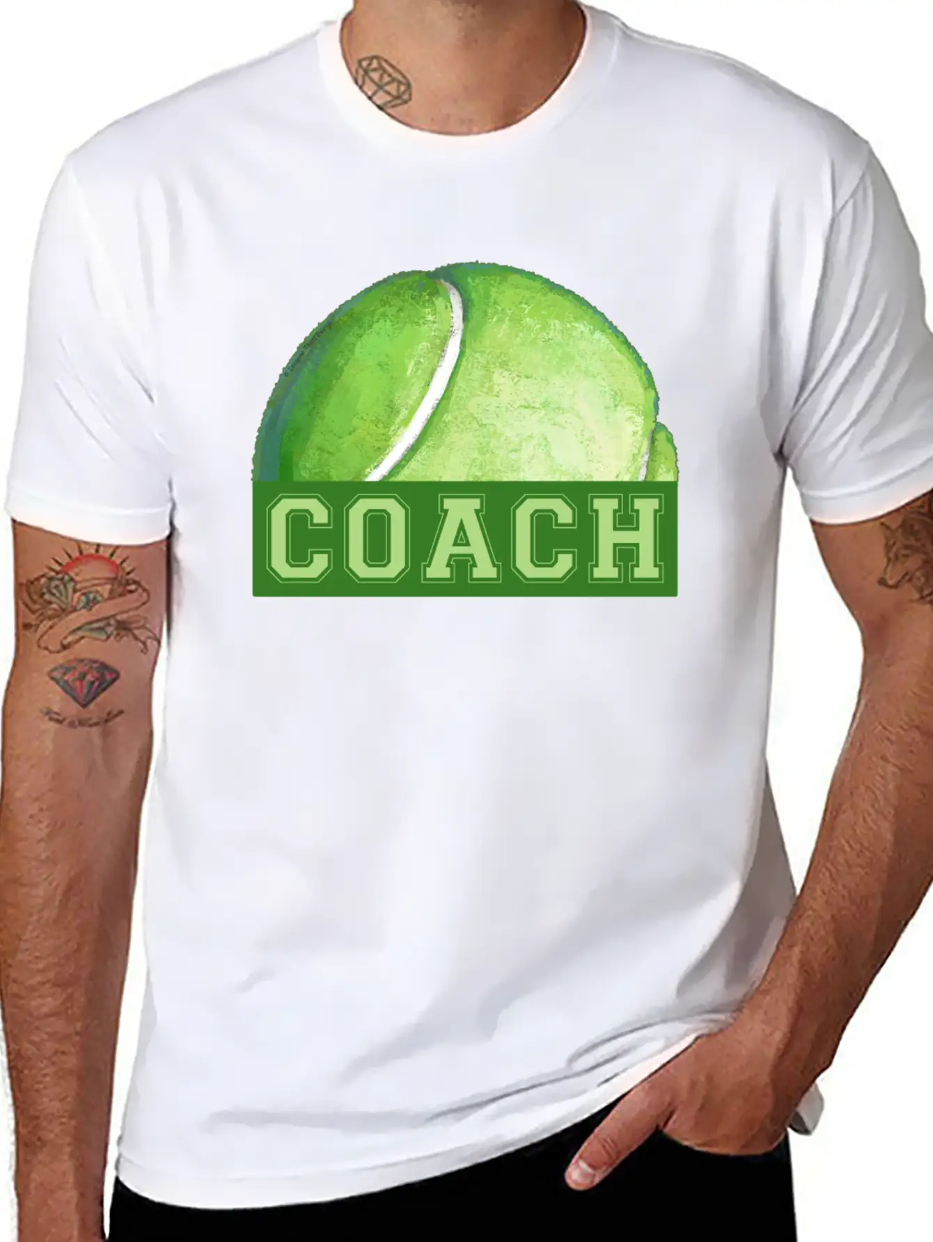 Coach Tennis Ball Art Soft Cotton Short Sleeve Tee ¨C Unisex Wardrobe Staple