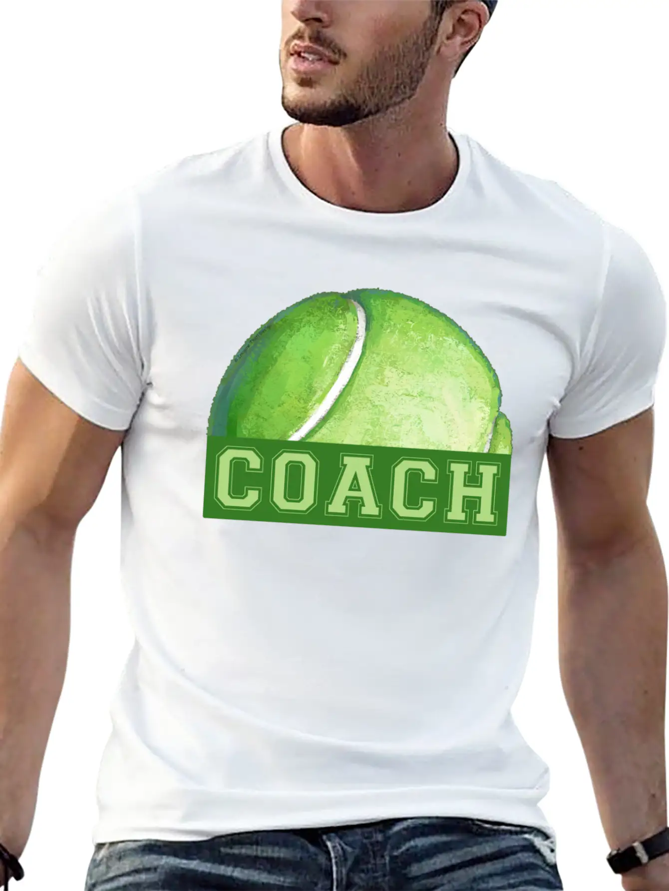 Coach Tennis Ball Art Soft Cotton Short Sleeve Tee ¨C Unisex Wardrobe Staple
