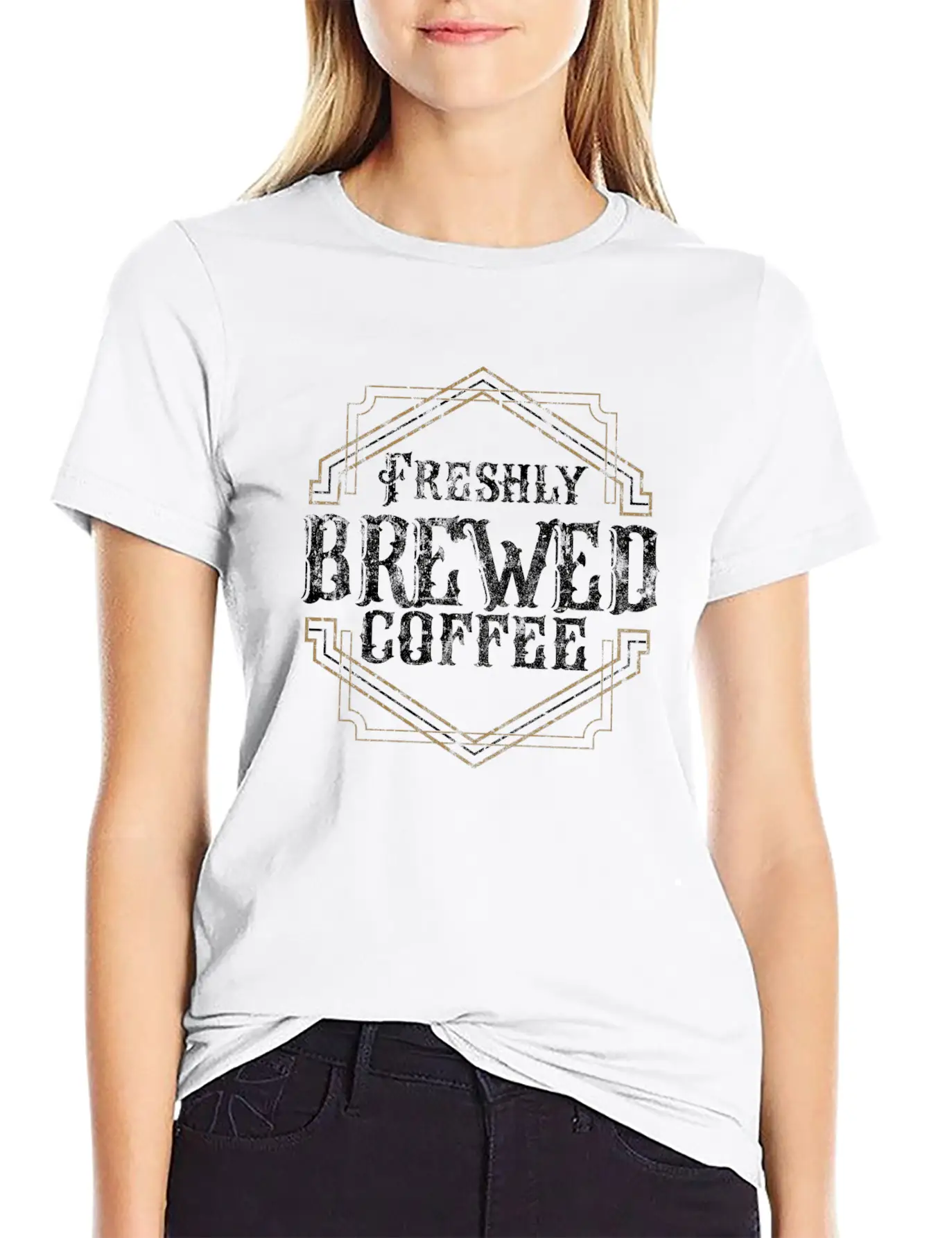 Coffee Caffeine Gift Idea Essential Cotton Tee For Daily Outfits ¨C Unisex Style