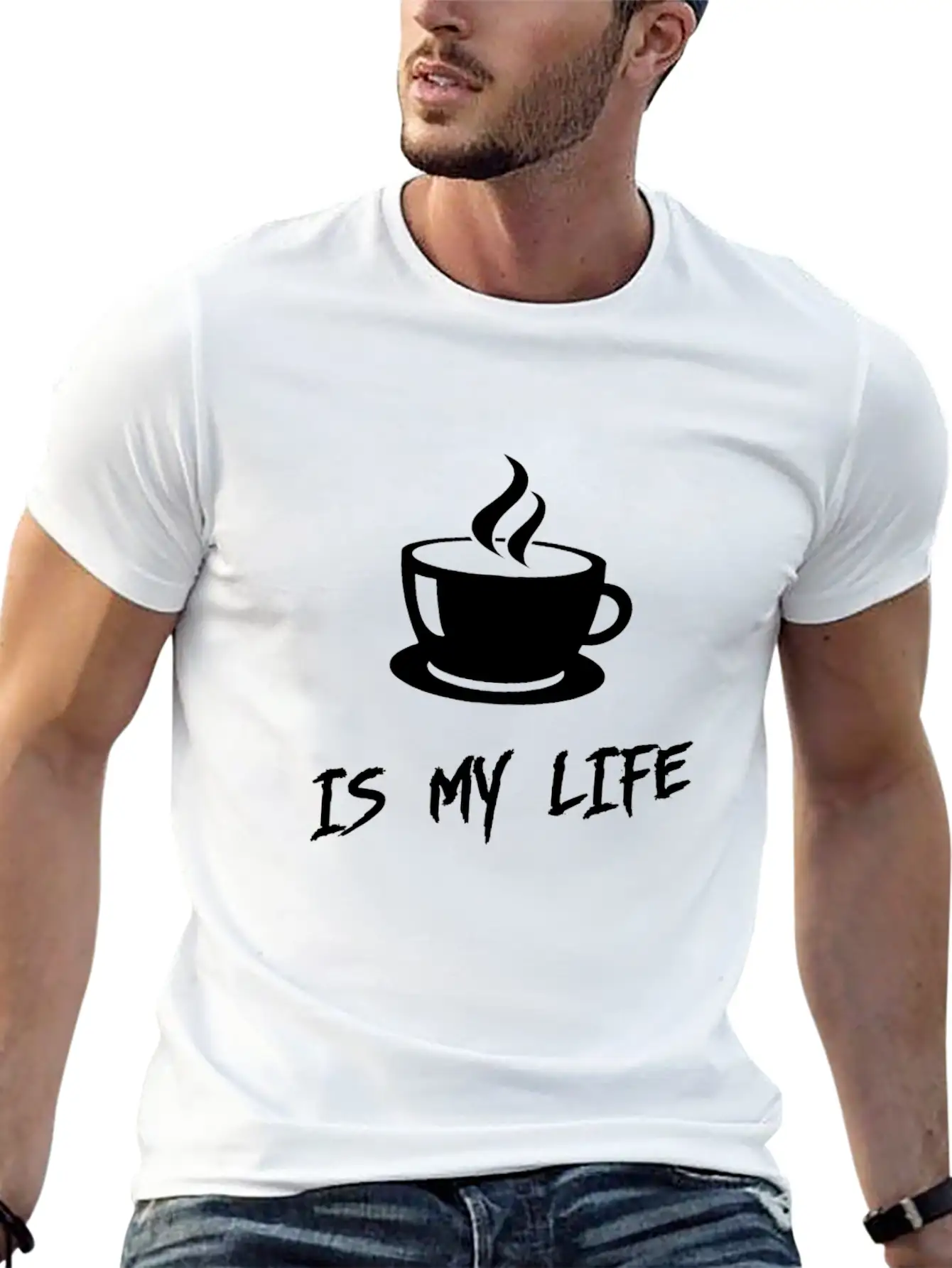 Coffee Is My Life Soft Cotton Short Sleeve Tee ¨C Unisex Wardrobe Staple
