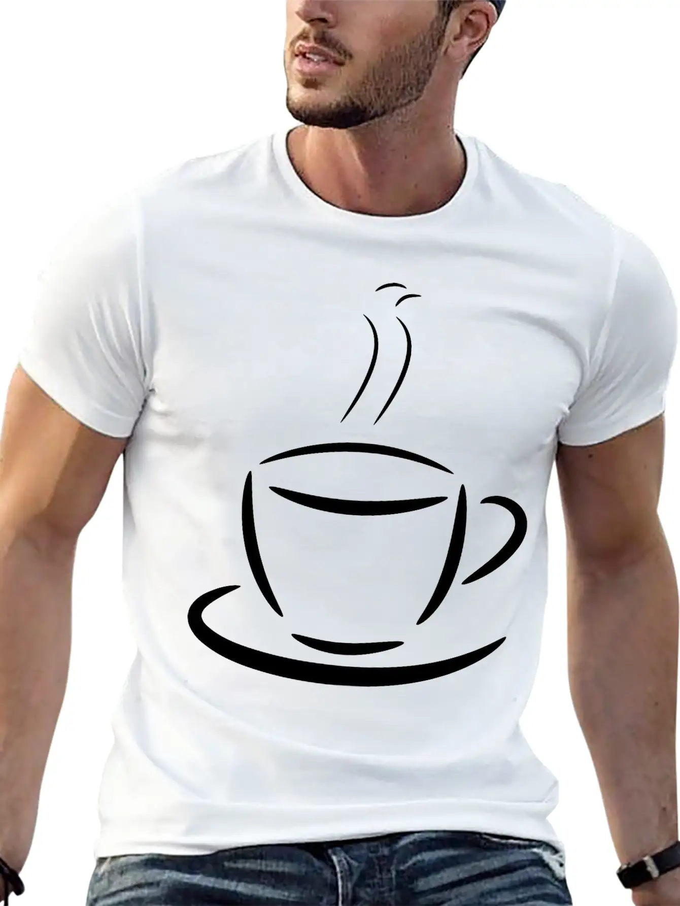 Coffee Penguin Basic Graphic T-Shirt ¨C Daily Comfort In Soft Cotton