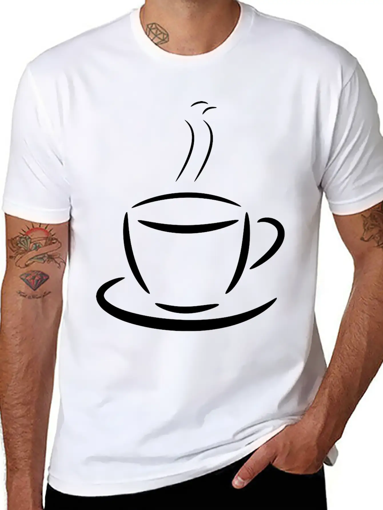 Coffee Penguin Basic Graphic T-Shirt ¨C Daily Comfort In Soft Cotton