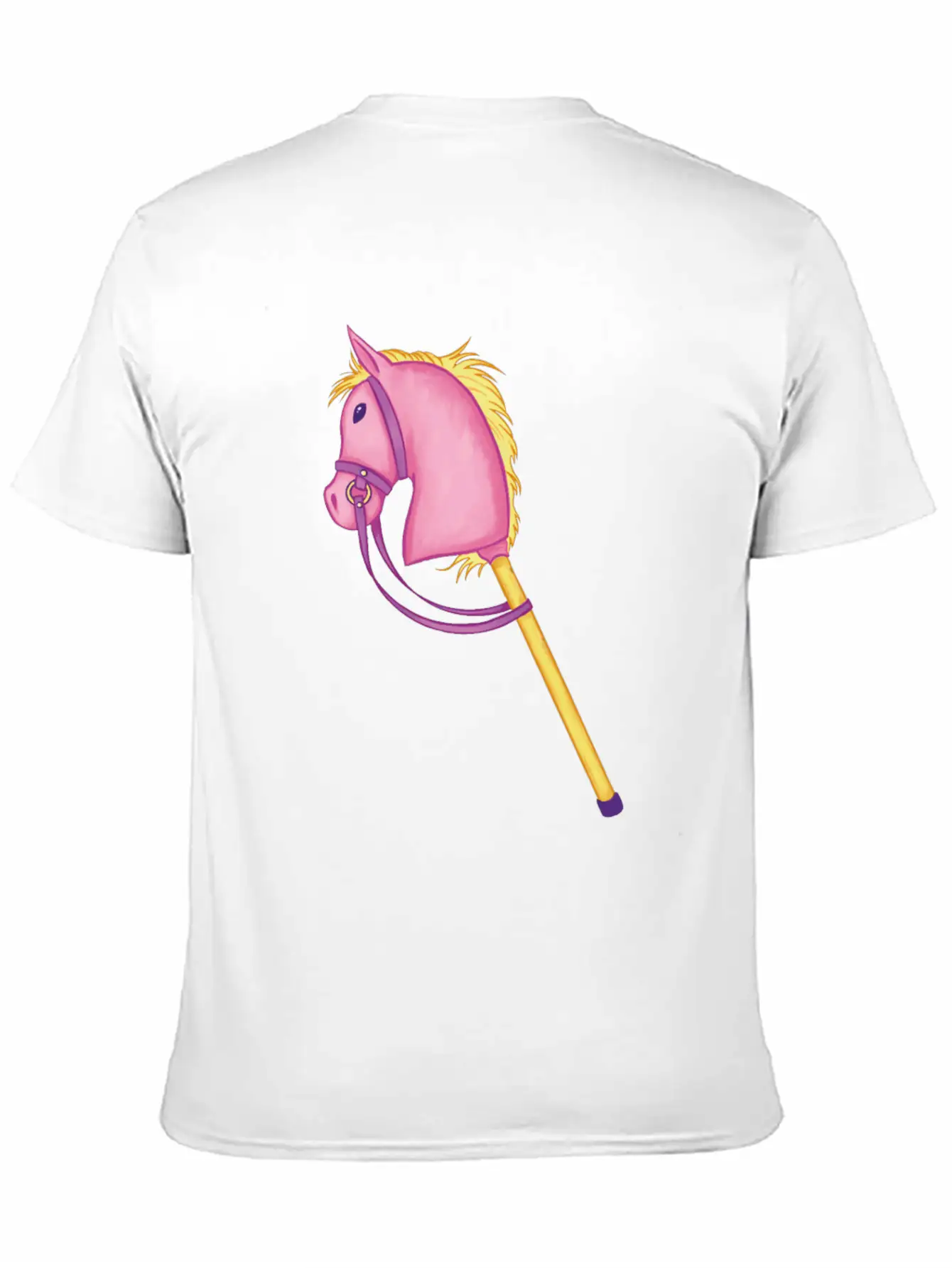 Colorful Stick Horse Cool Hobby Horse Gifts Essential Cotton Tee For Daily Outfits ¨C Unisex Style
