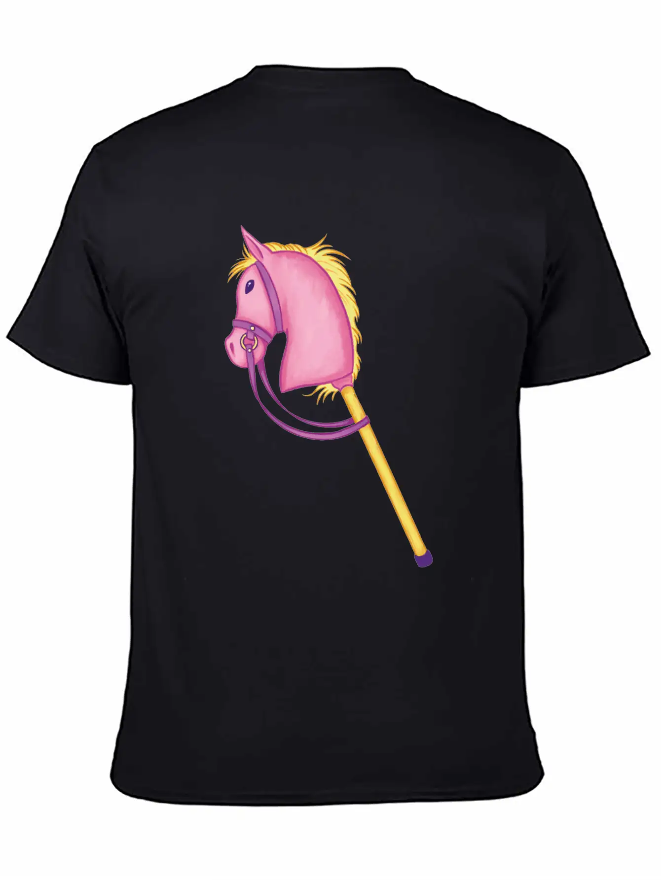 Colorful Stick Horse Cool Hobby Horse Gifts Essential Cotton Tee For Daily Outfits ¨C Unisex Style