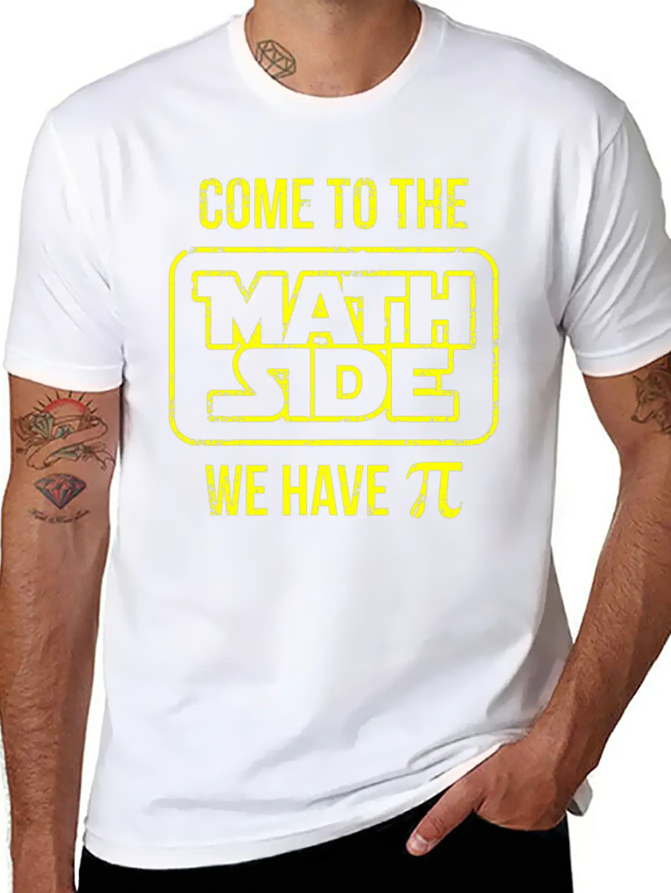 Come To The Math Side We Have Pi Basic Graphic T-Shirt ¨C Daily Comfort In Soft Cotton