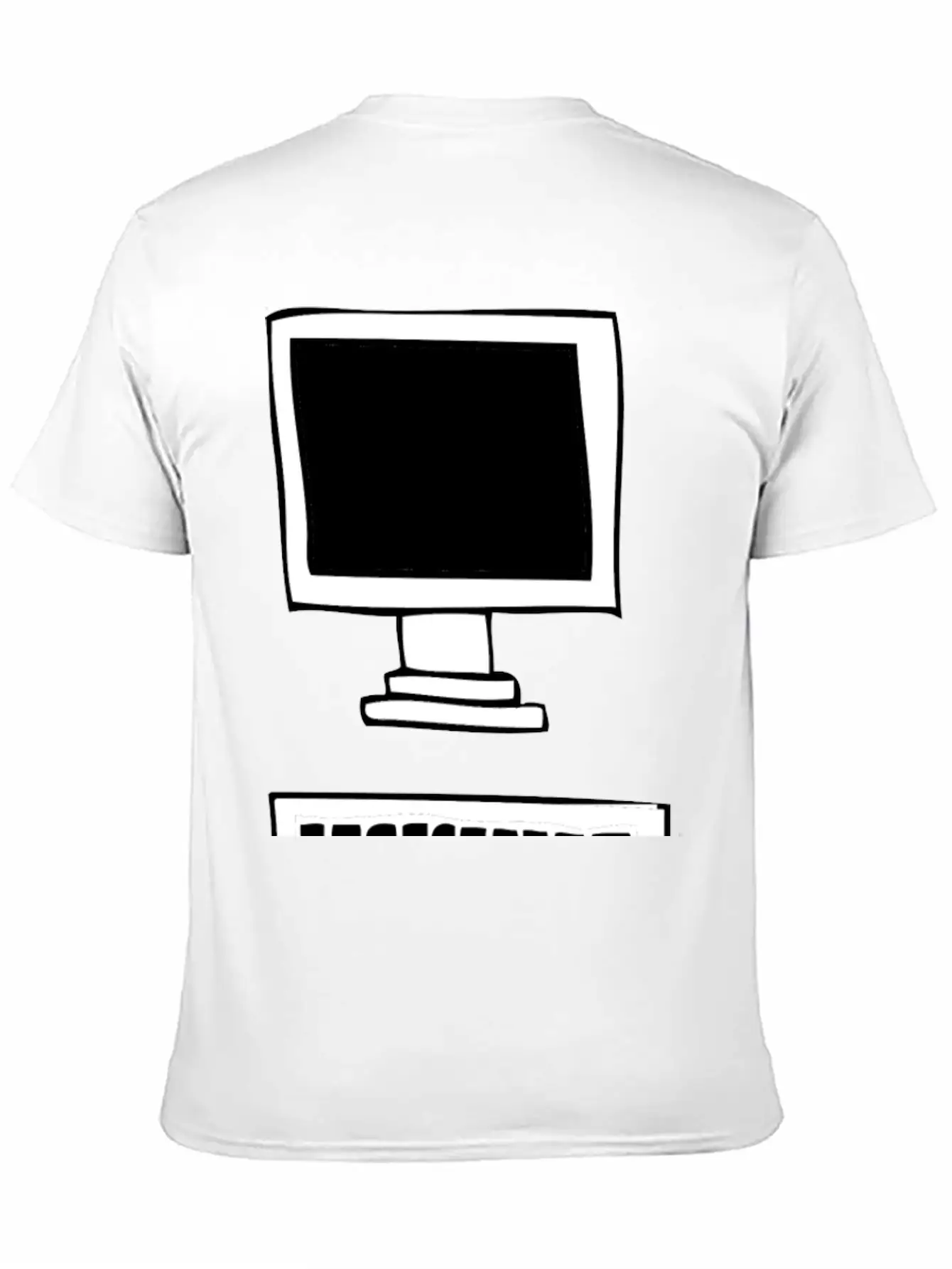Computer With Keyboard Basic Graphic T-Shirt ¨C Daily Comfort In Soft Cotton