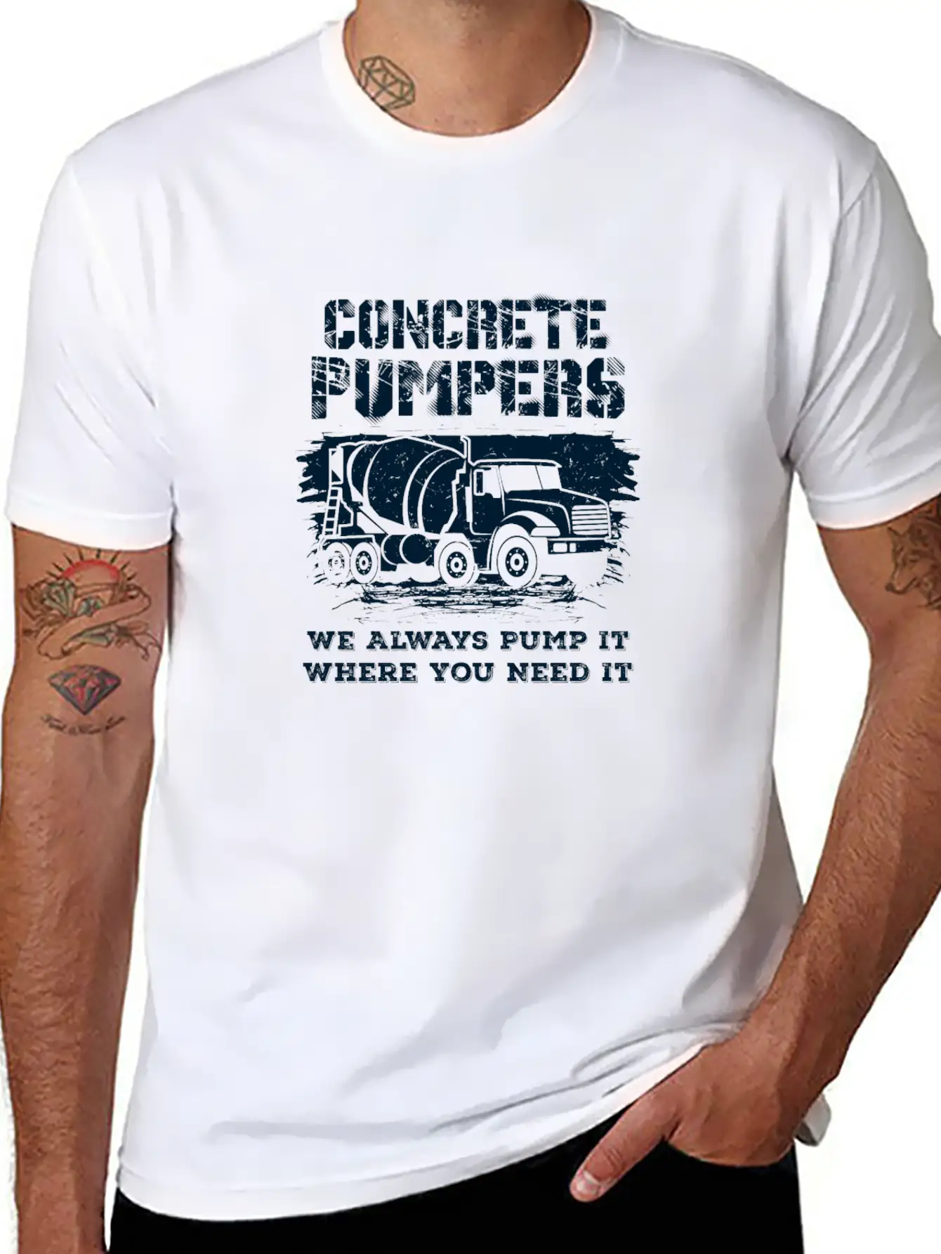 Concrete Pumpers We Always Pump It II Gift Essential Cotton Tee For Daily Outfits ¨C Unisex Style