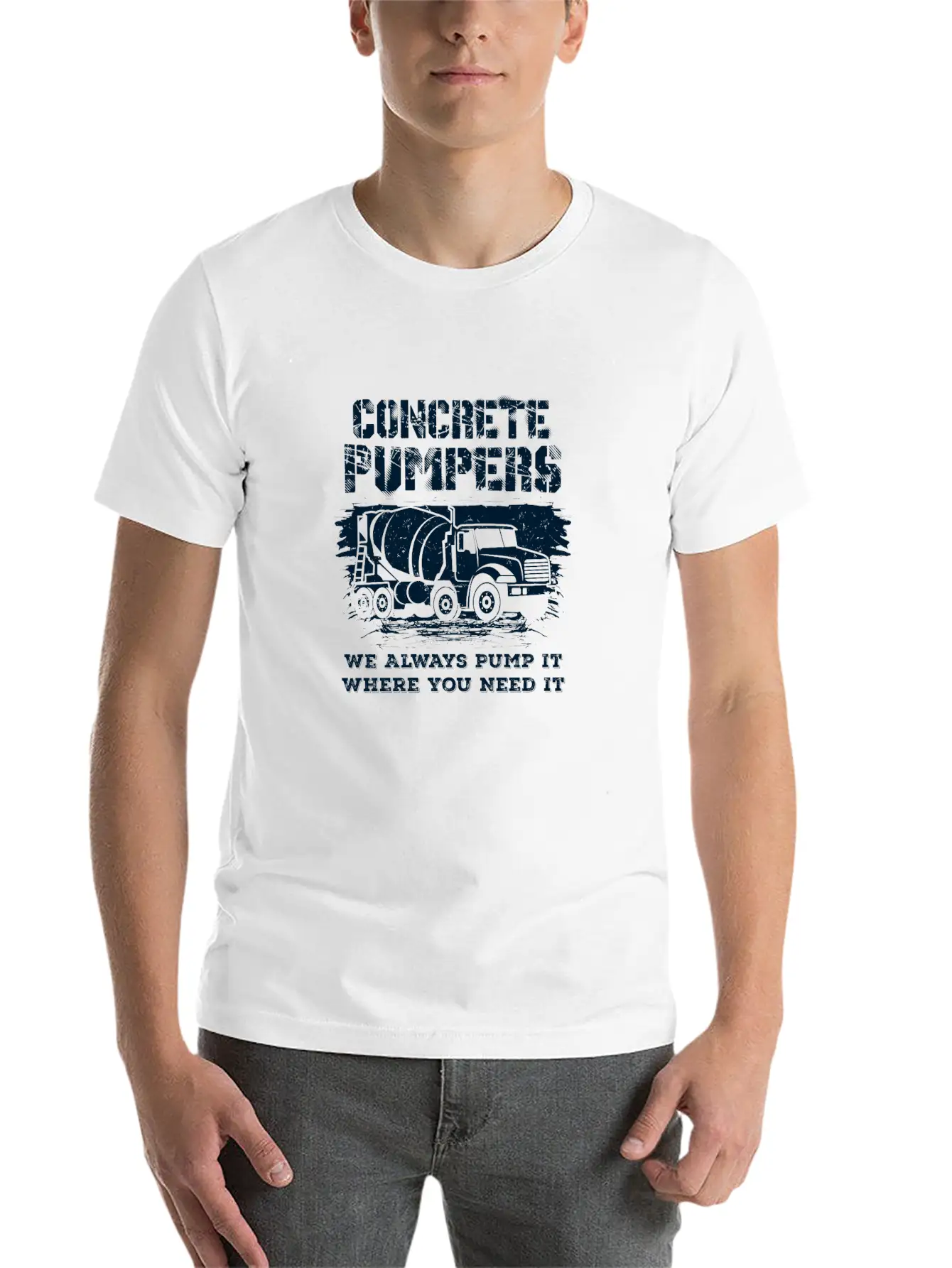 Concrete Pumpers We Always Pump It II Gift Essential Cotton Tee For Daily Outfits ¨C Unisex Style