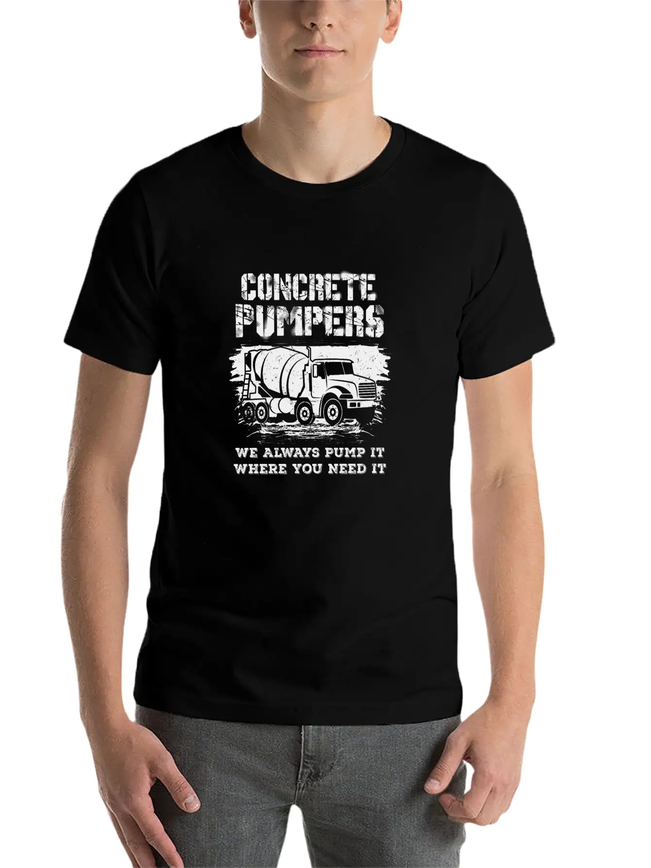 Concrete Pumpers We Always Pump It II Gift Essential Cotton Tee For Daily Outfits ¨C Unisex Style