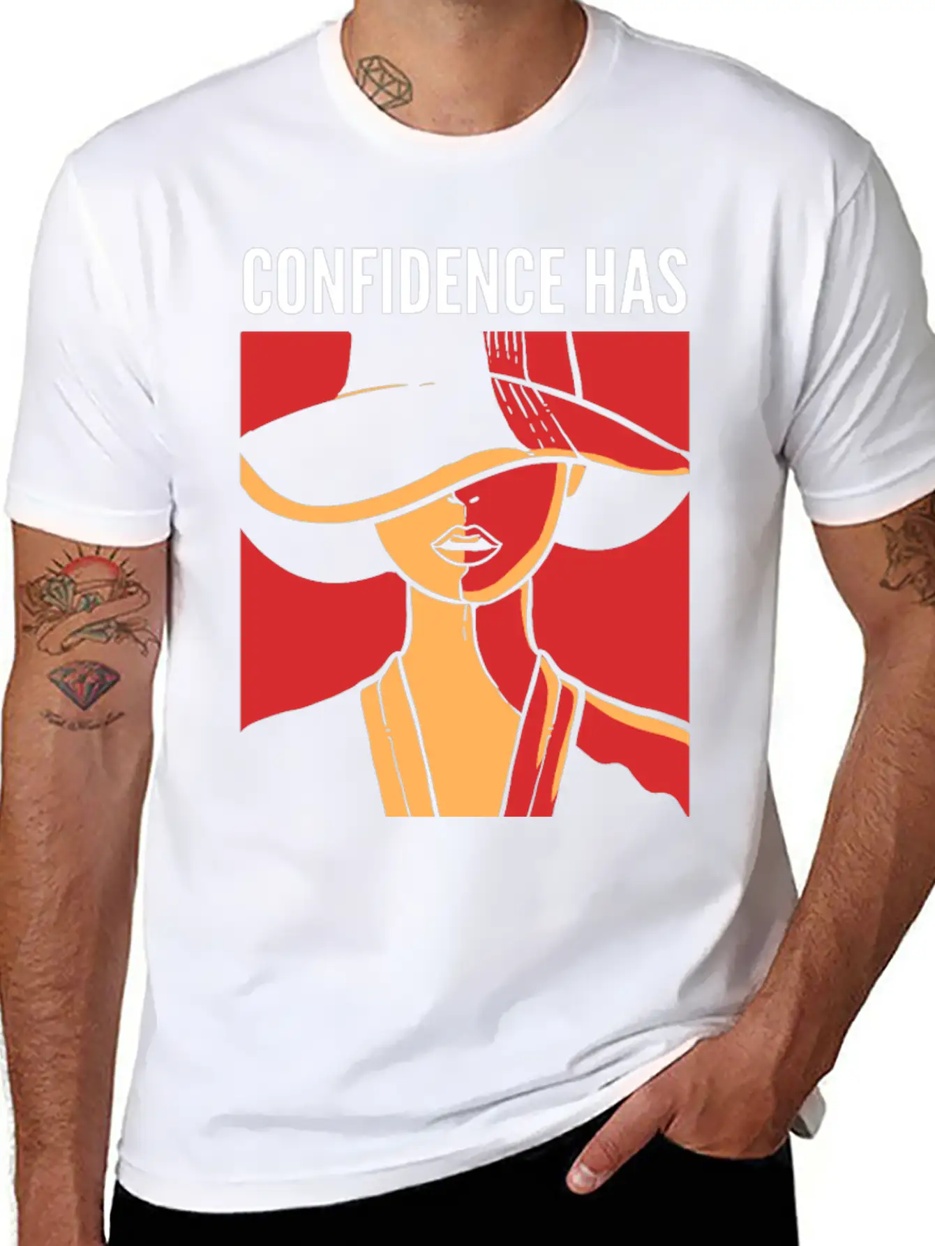 Confidence Has No Competition Lady Boss Gift Essential Cotton Tee For Daily Outfits ¨C Unisex Style