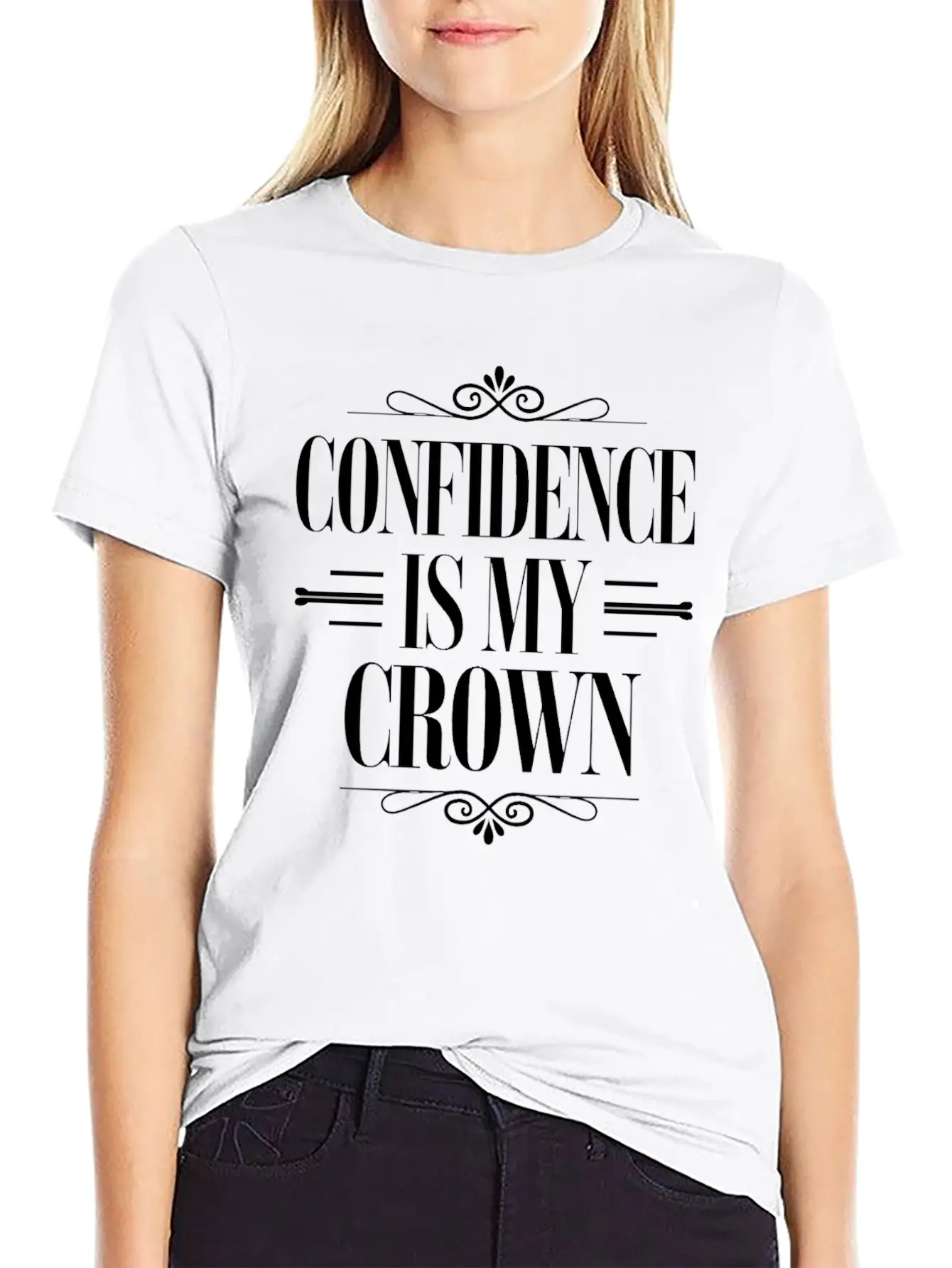 Confidence Is My Crown Leo Character Zodiac Soft Cotton Short Sleeve Tee ¨C Unisex Wardrobe Staple