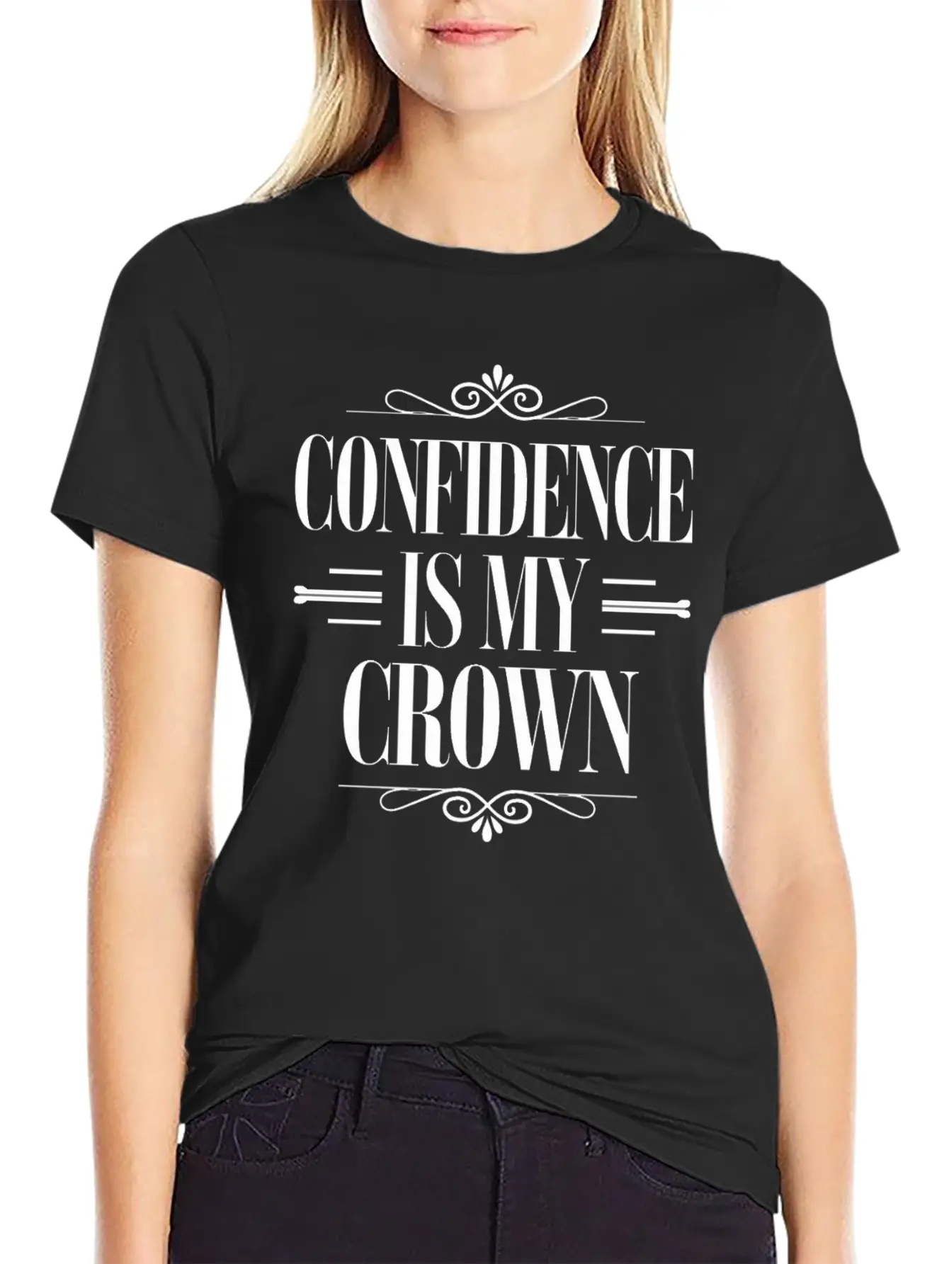 Confidence Is My Crown Leo Character Zodiac Soft Cotton Short Sleeve Tee ¨C Unisex Wardrobe Staple
