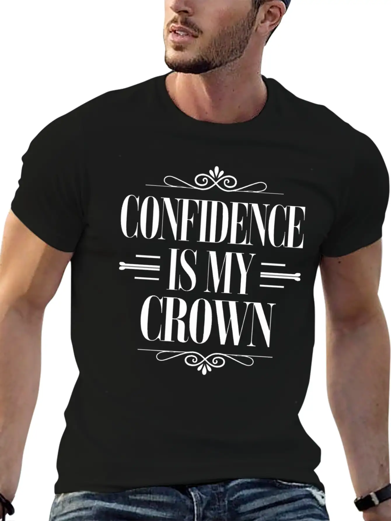 Confidence Is My Crown Leo Character Zodiac Soft Cotton Short Sleeve Tee ¨C Unisex Wardrobe Staple