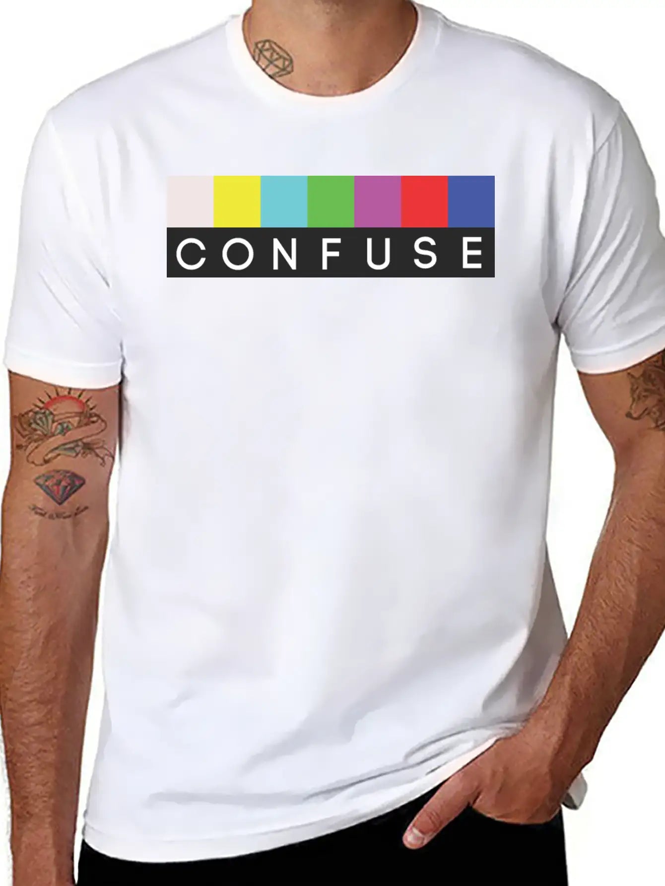 CONFUSE Brand Essential Cotton Tee For Daily Outfits ¨C Unisex Style