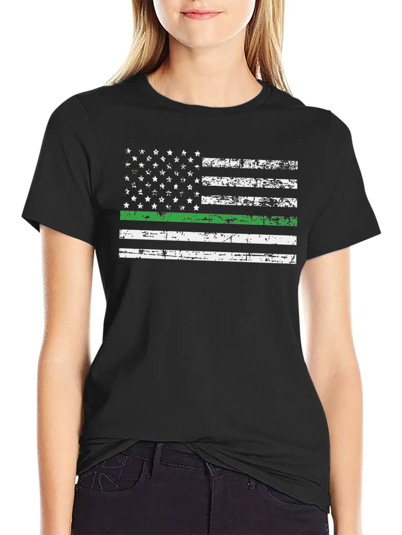 Conservation Officer Thin Green Line Flag Basic Graphic T-Shirt ¨C Daily Comfort In Soft Cotton