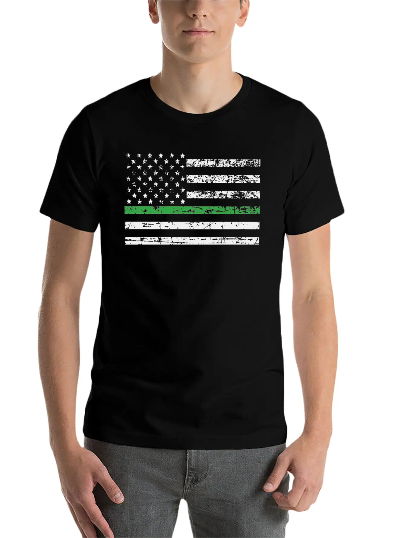 Conservation Officer Thin Green Line Flag Basic Graphic T-Shirt ¨C Daily Comfort In Soft Cotton