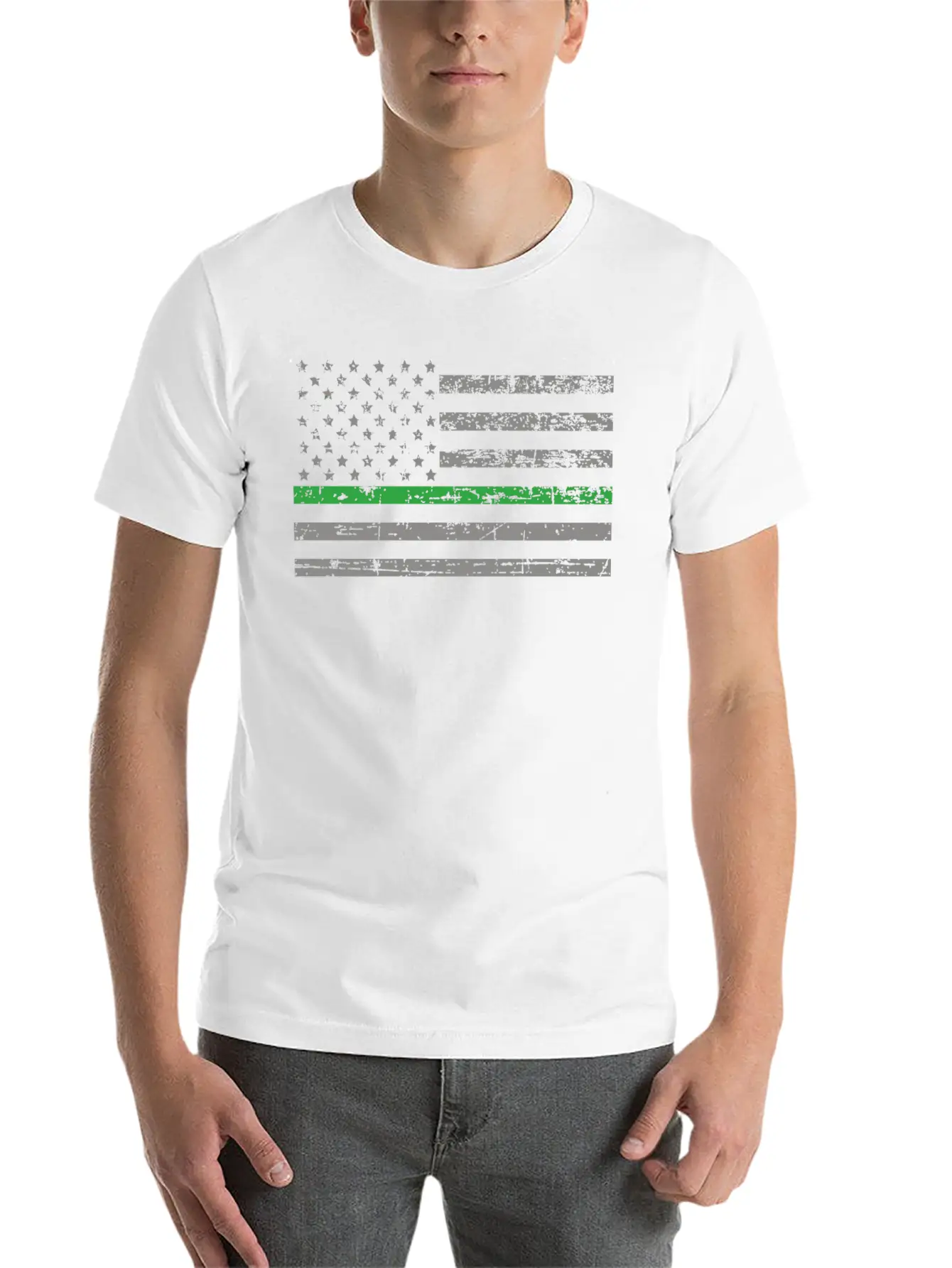 Conservation Officer Thin Green Line Flag Basic Graphic T-Shirt ¨C Daily Comfort In Soft Cotton