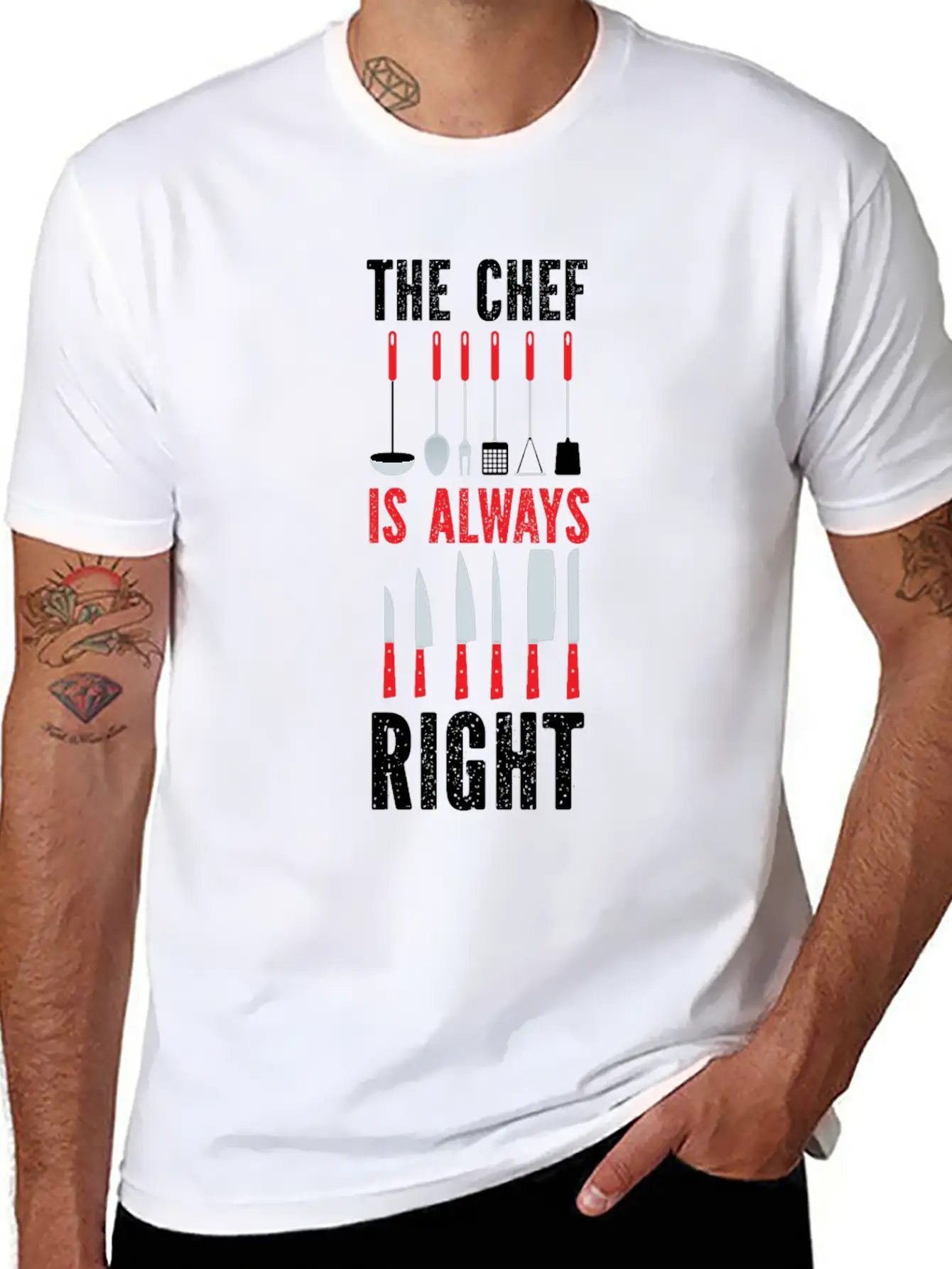 Cooking Cook Kitchen Chef The Chef Basic Graphic T-Shirt ¨C Daily Comfort In Soft Cotton