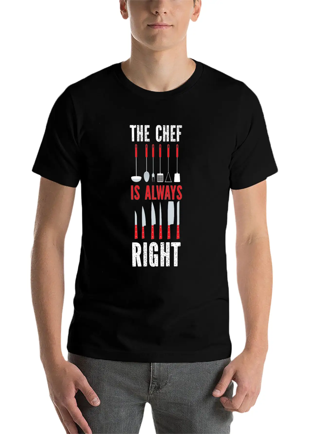 Cooking Cook Kitchen Chef The Chef Basic Graphic T-Shirt ¨C Daily Comfort In Soft Cotton