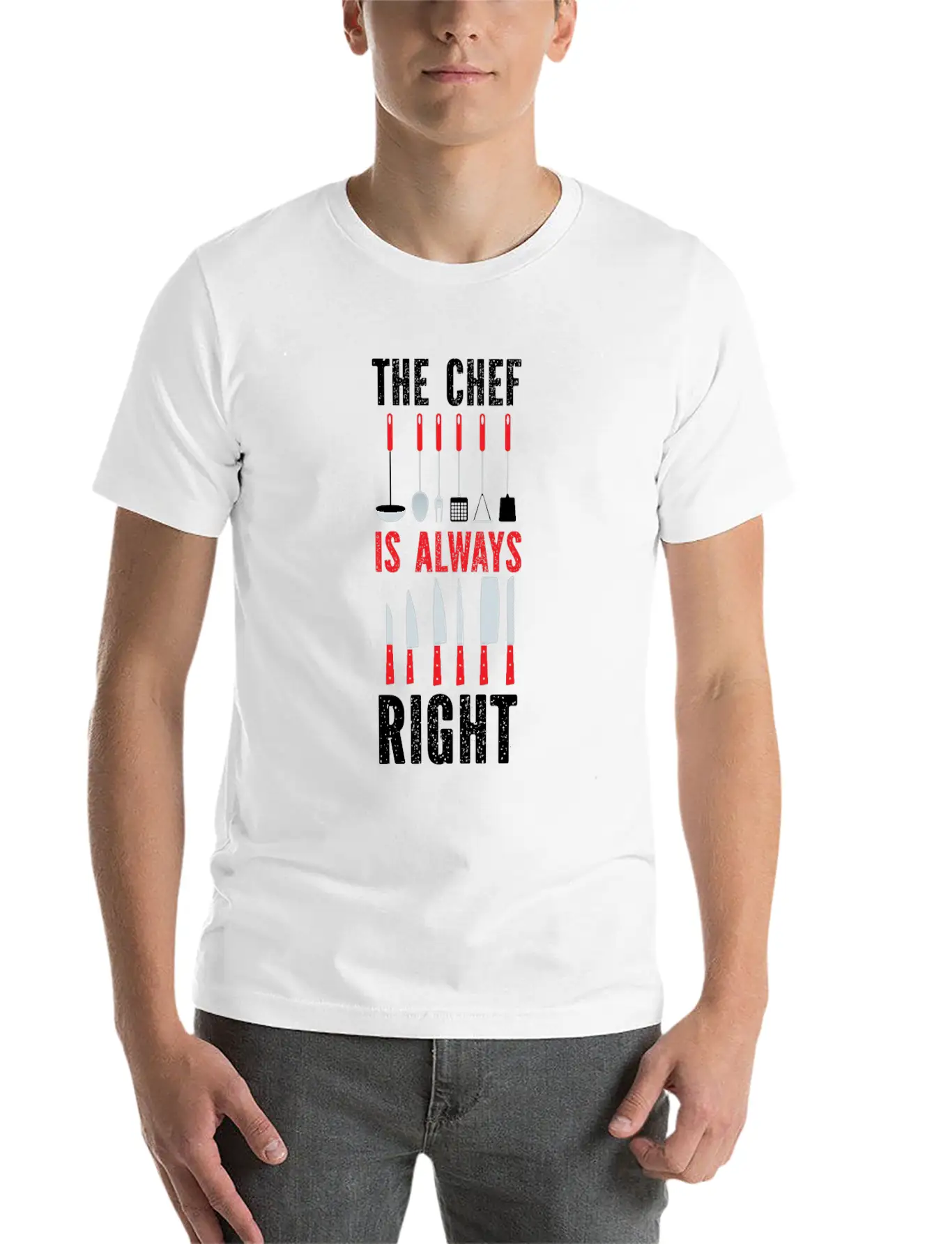 Cooking Cook Kitchen Chef The Chef Basic Graphic T-Shirt ¨C Daily Comfort In Soft Cotton