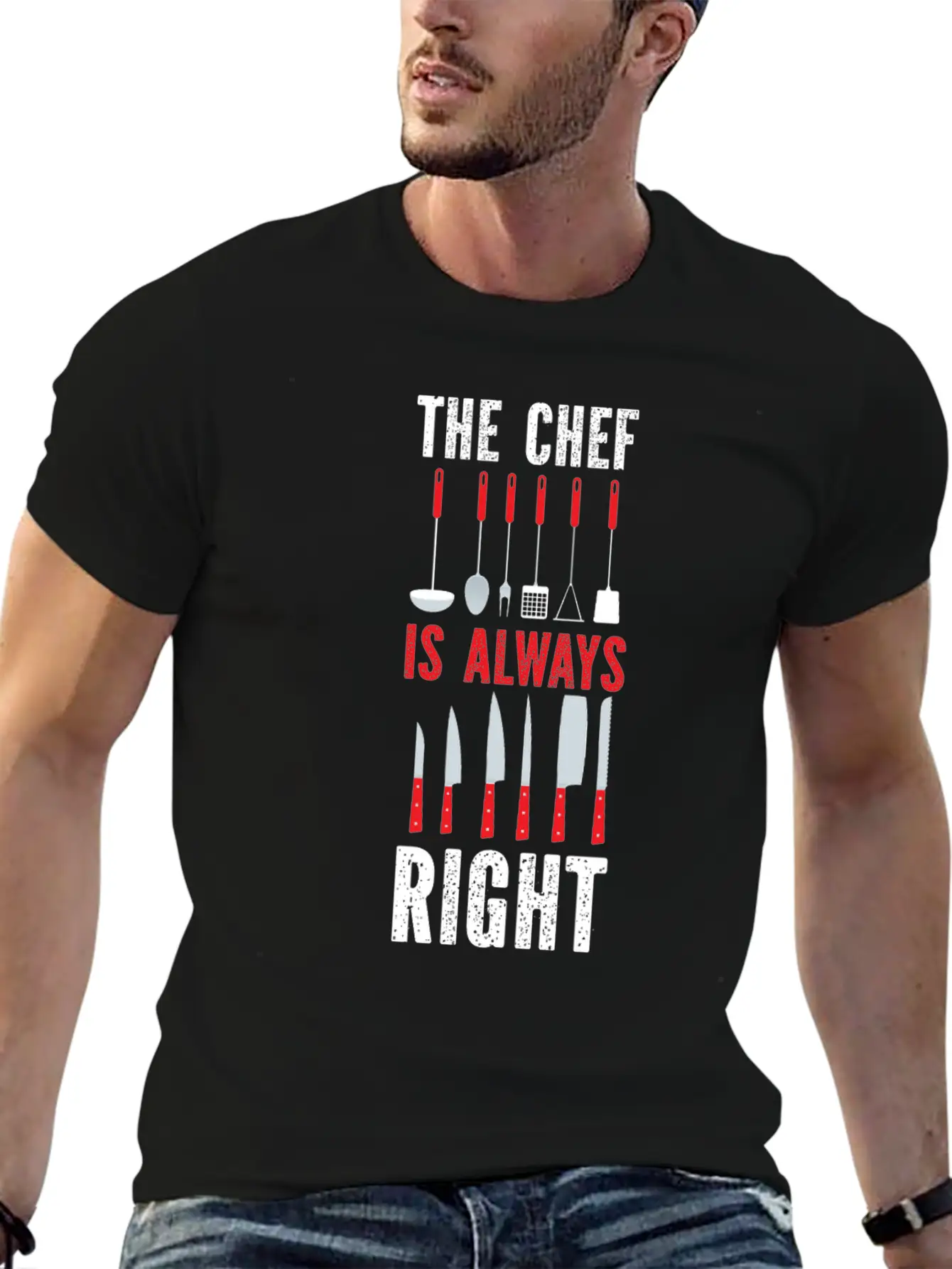 Cooking Cook Kitchen Chef The Chef Basic Graphic T-Shirt ¨C Daily Comfort In Soft Cotton