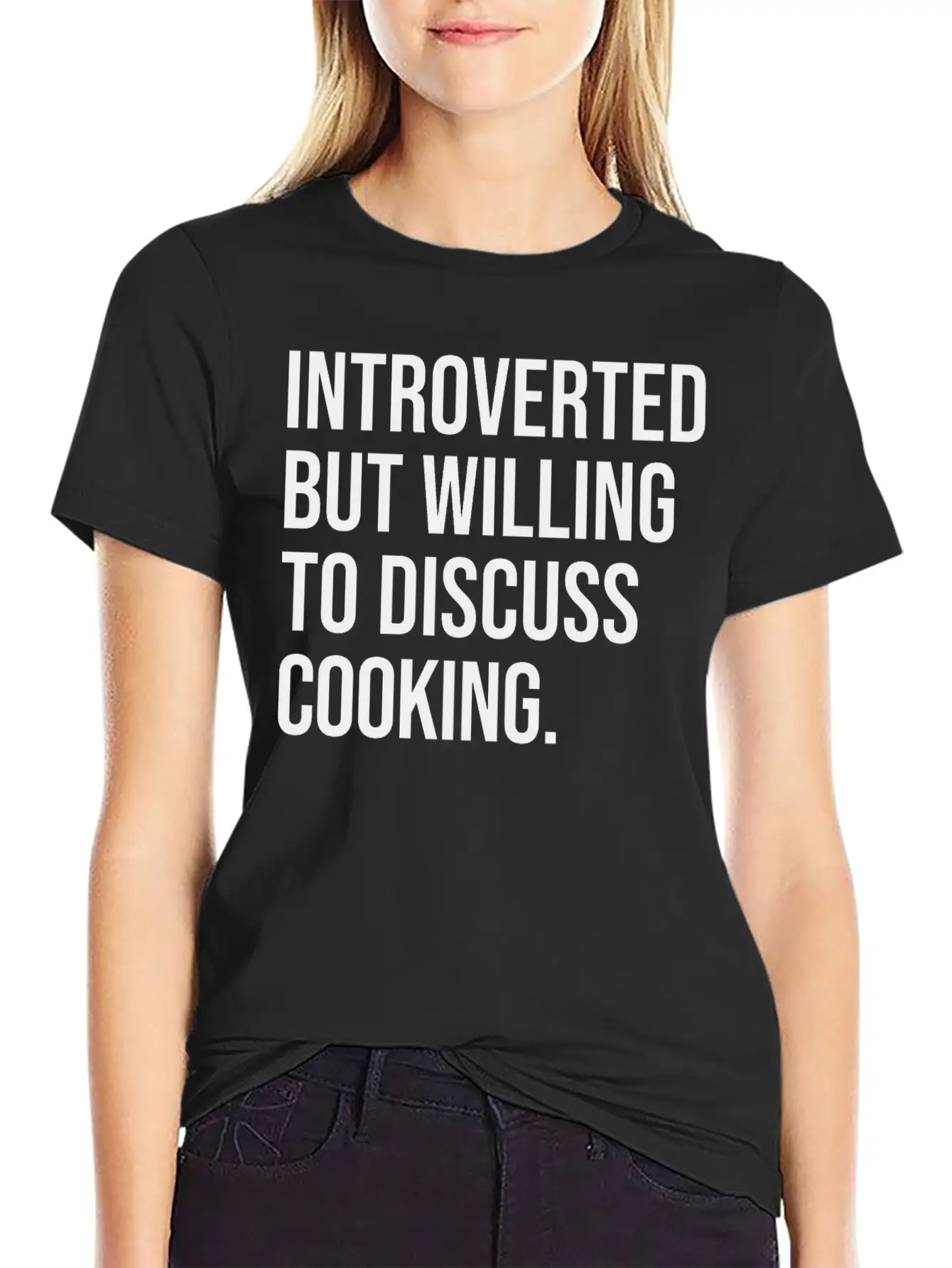 Cooking Funny Introverted Chef Saying Essential Cotton Tee For Daily Outfits ¨C Unisex Style