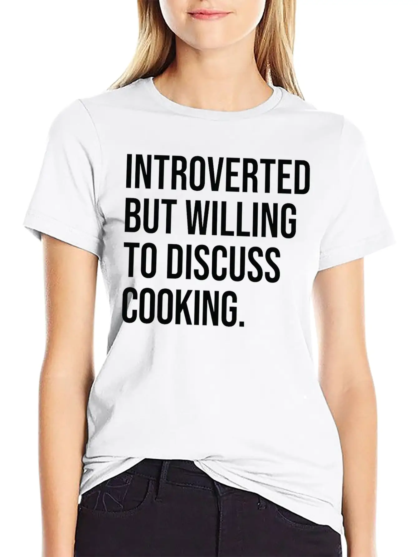 Cooking Funny Introverted Chef Saying Essential Cotton Tee For Daily Outfits ¨C Unisex Style